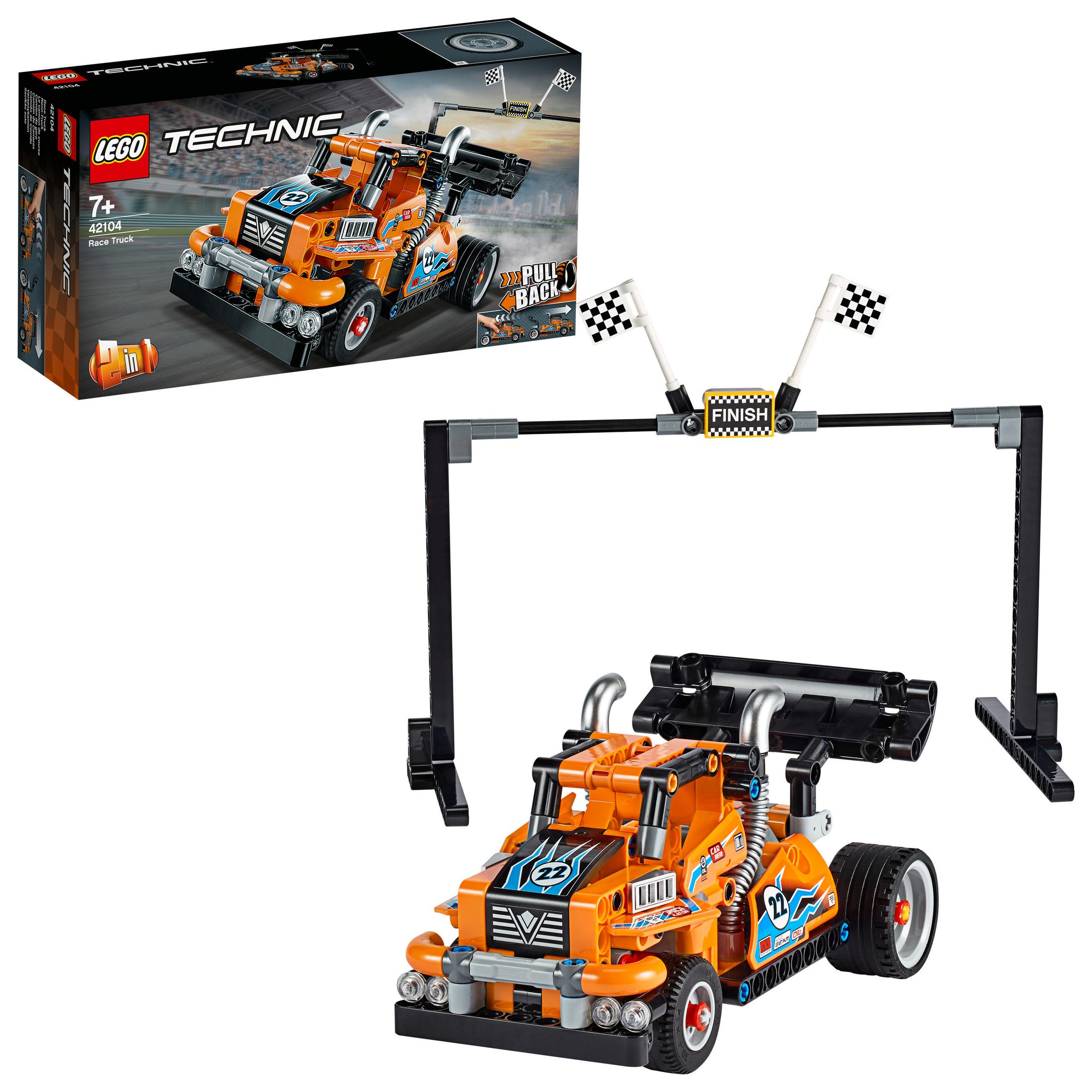 42104 RENN-TRUCK Bausatz, LEGO Mehrfarbig