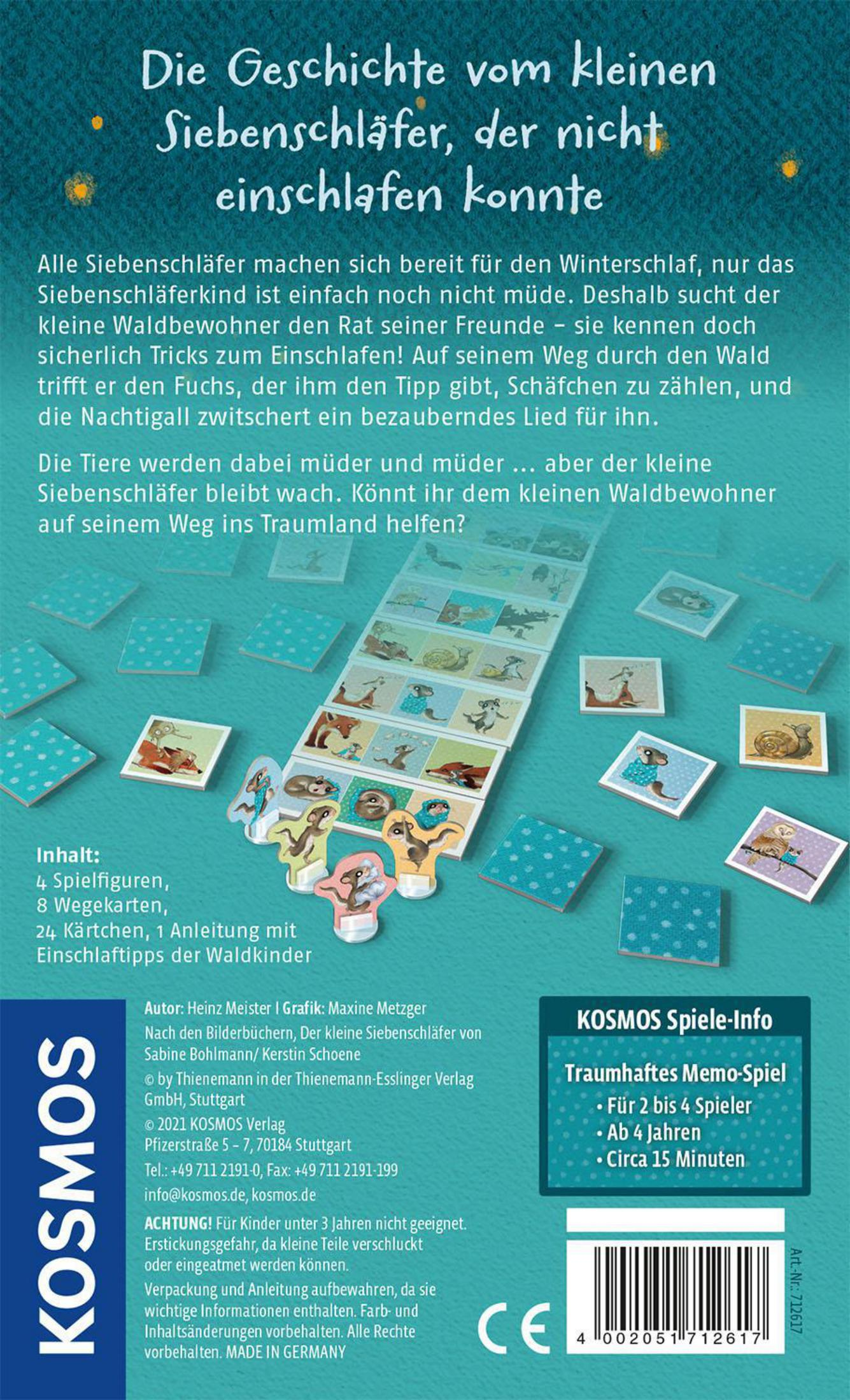 Rückseite einer Puzzle-Box mit Bildern des Puzzles, Text auf Deutsch. Weißer Hintergrund.