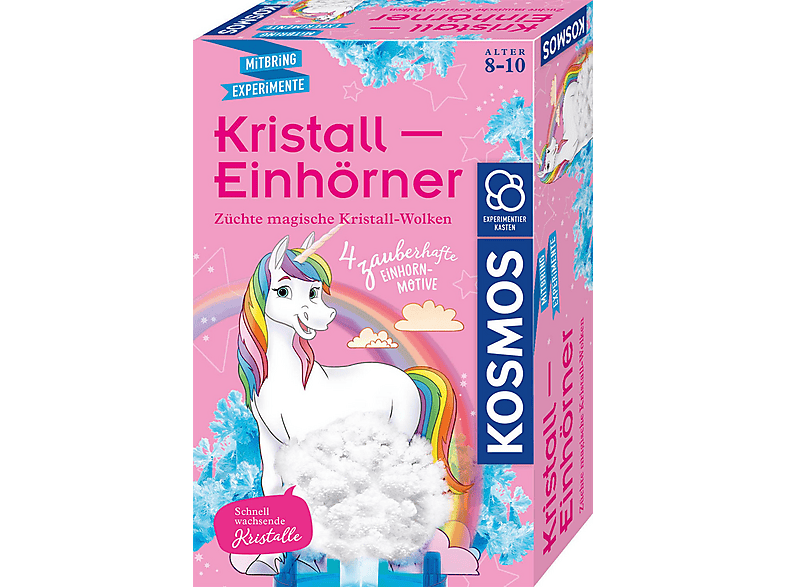 Kosmos Kristall-Zucht - Set Per Coltivare Cristalli Fai Da Te, Esperimento Scientifico Per Bambini Dai 10 Anni In Su, Blu Rosso Giallo