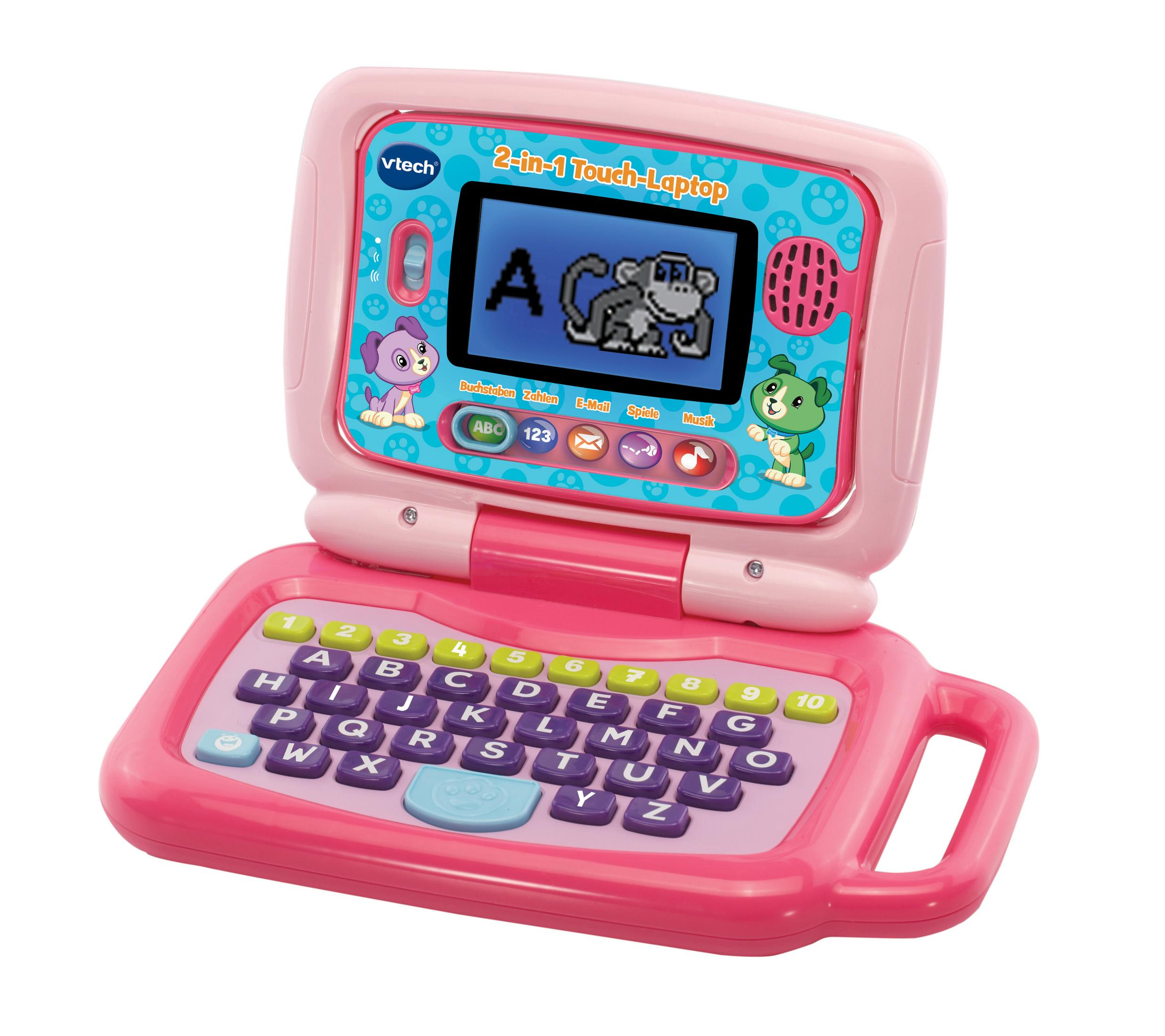 80-600954 PINK TOUCH-LAPTOP 2-IN-1 VTECH Mehrfarbig Lernlaptop,