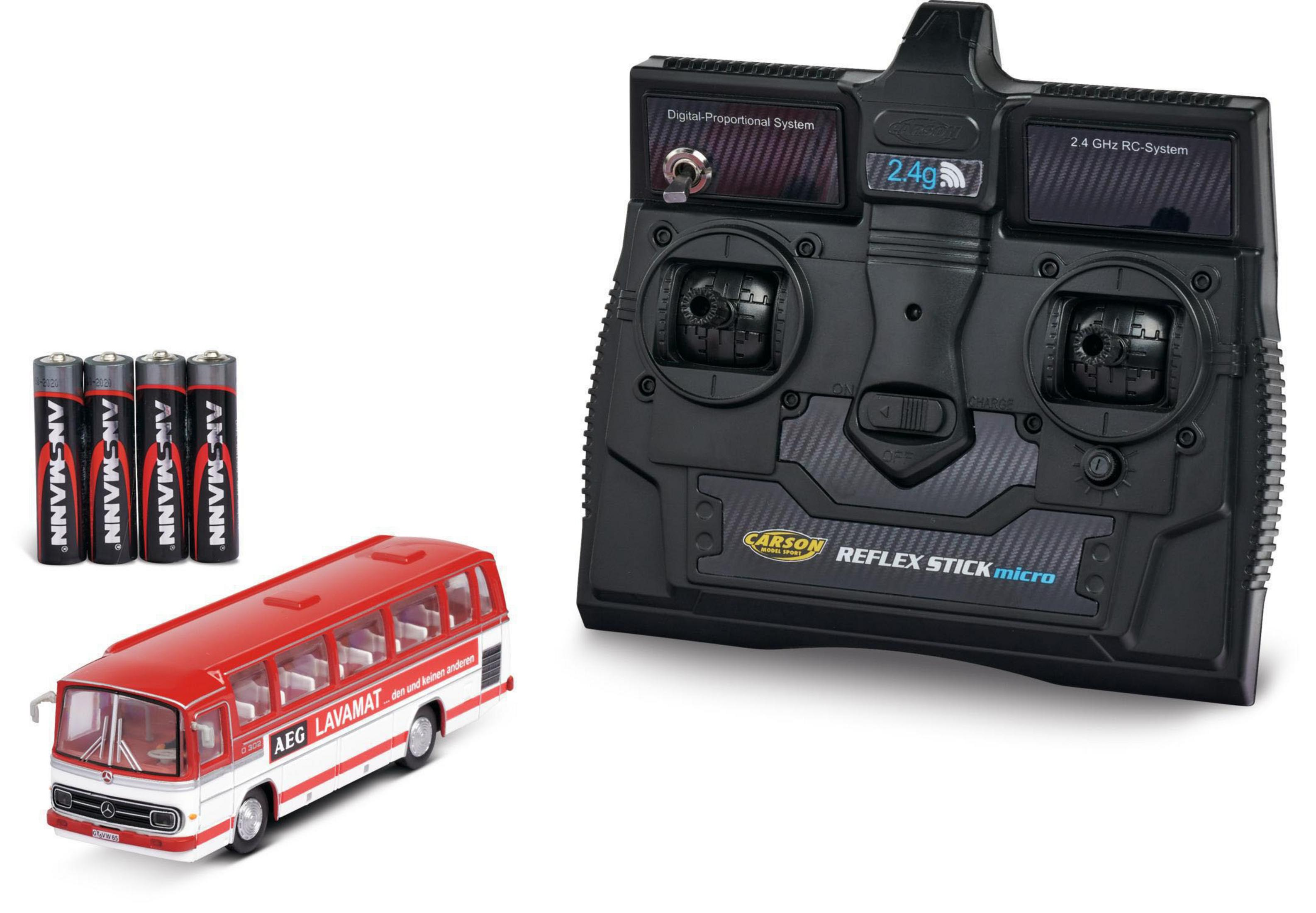 CARSON 500504144 1:87 MB BUS O R/C 302 Rot ROT Spielzeugauto