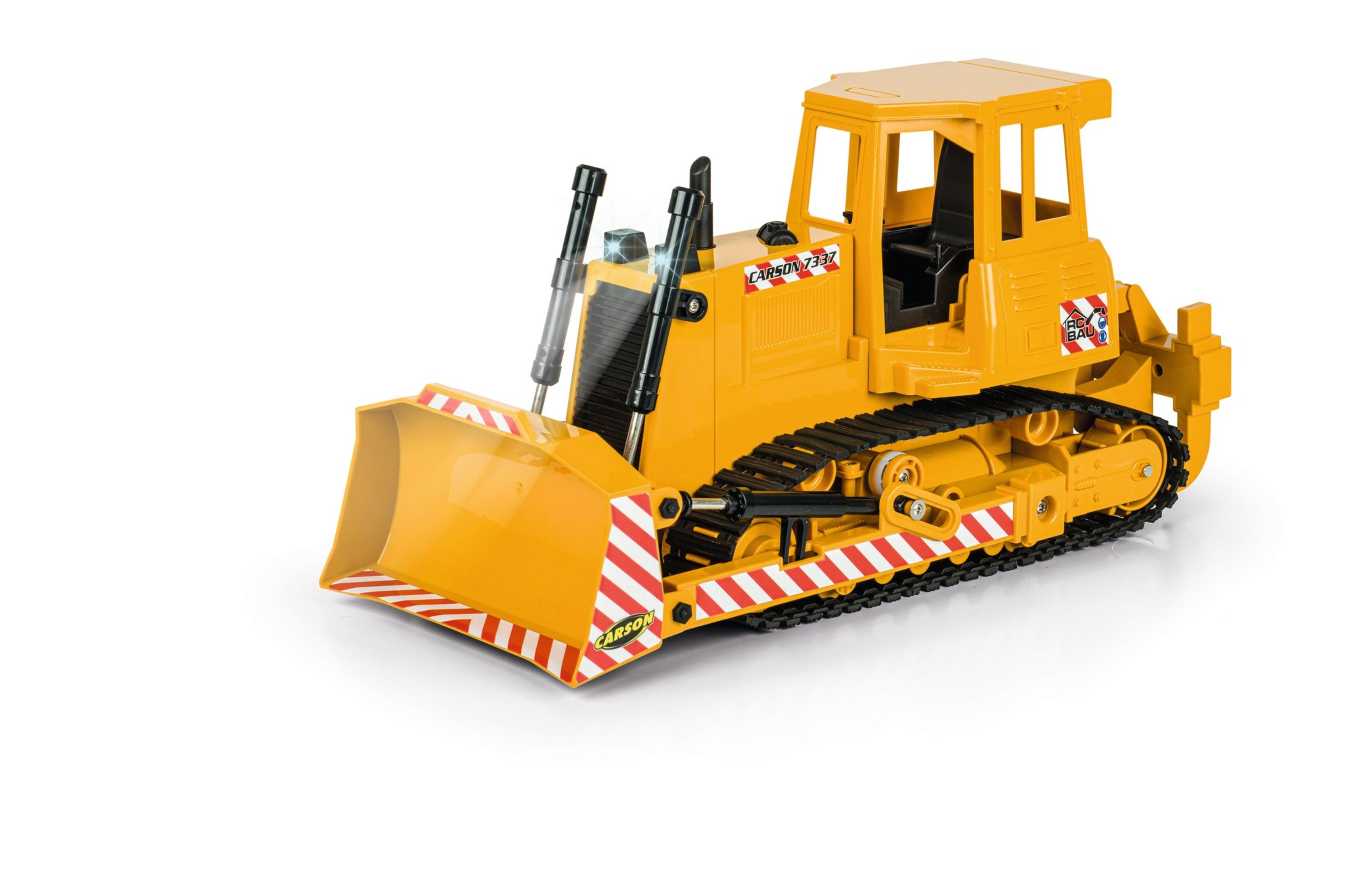 CARSON 500907337 1:20 2,4G RC Gelb BULLDOZER Spielzeugmodellfahrzeug