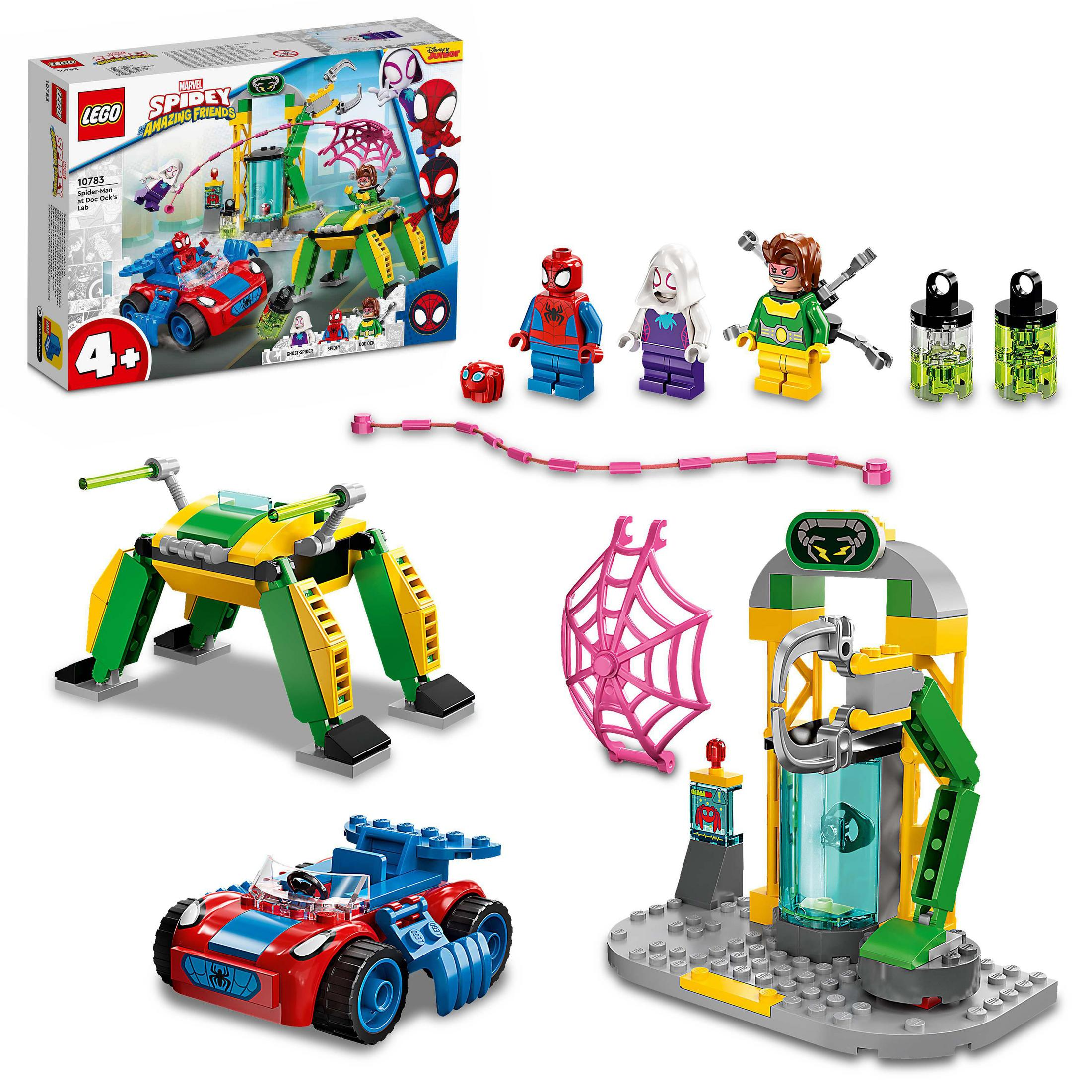 SPIDER-MAN Mehrfarbig LEGO IN 10783 DOC LABOR Bausatz, OCKS