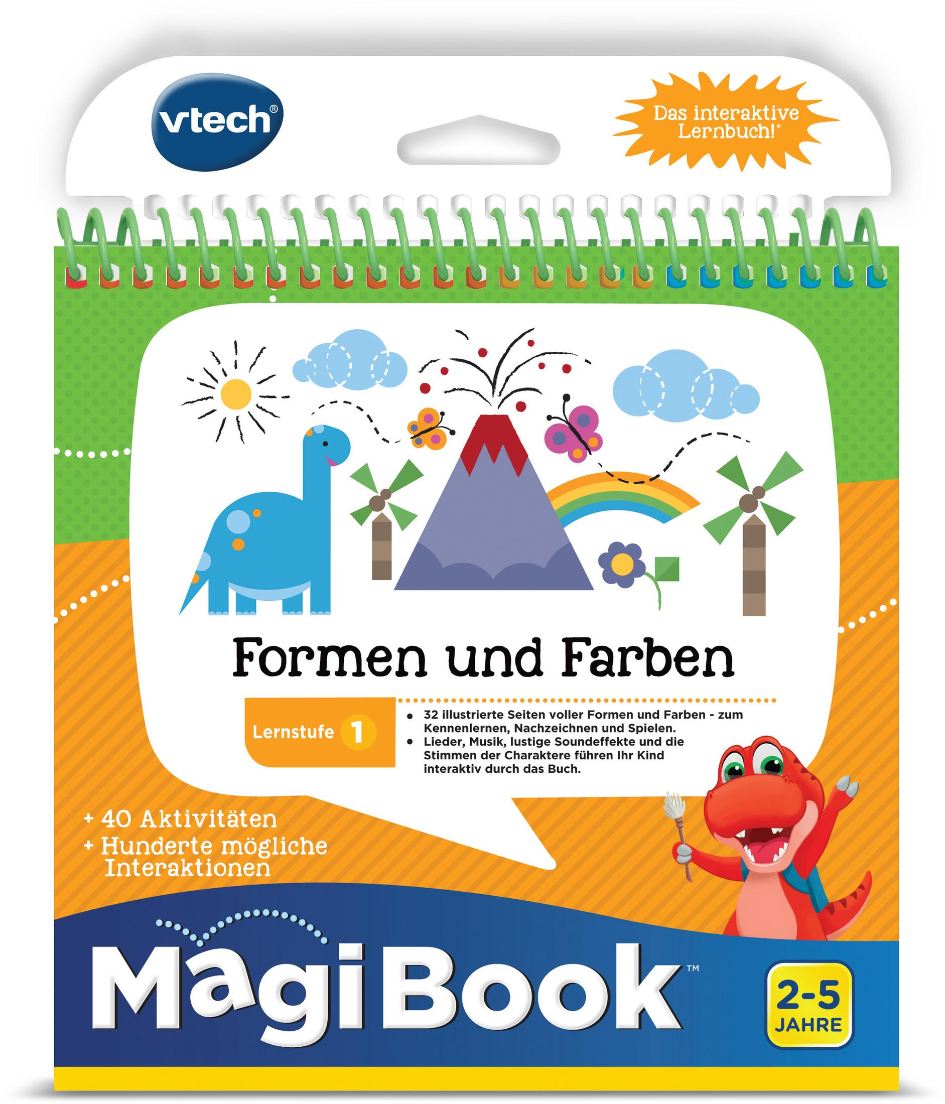 VTECH 80-480504 LERNSTUFE 1 - FORMEN Mehrfarbig FARBEN Lernbuch, UND
