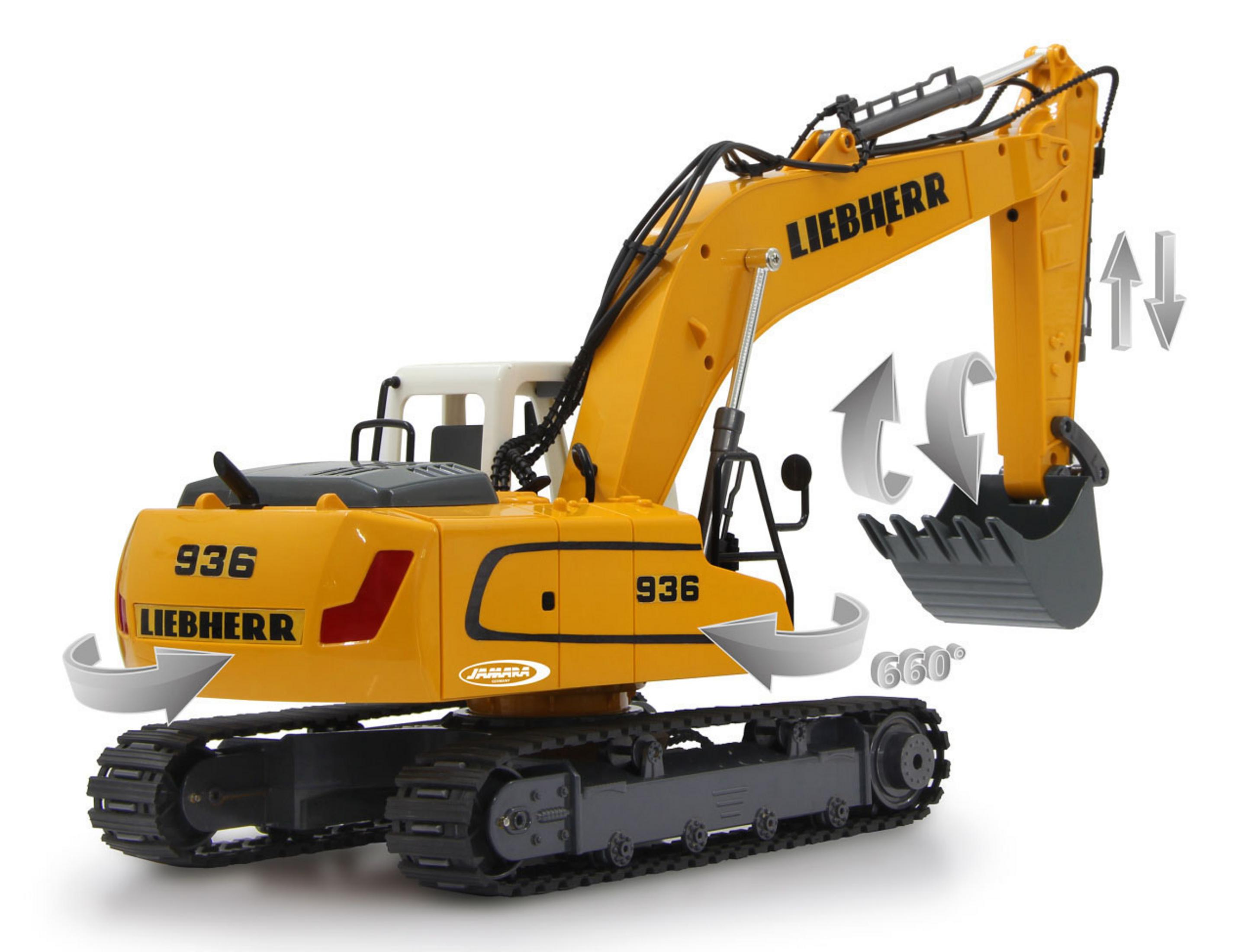 JAMARA 405060 BAGGER LIEBHERR 2,4G Gelb R936 Bagger, 1:20