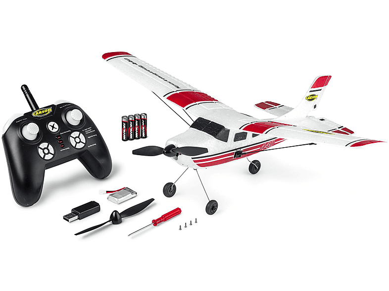 CARSON 500505033 RC SPORTFLUGZEUG ROT R/C Spielzeugflugzeug, Rot