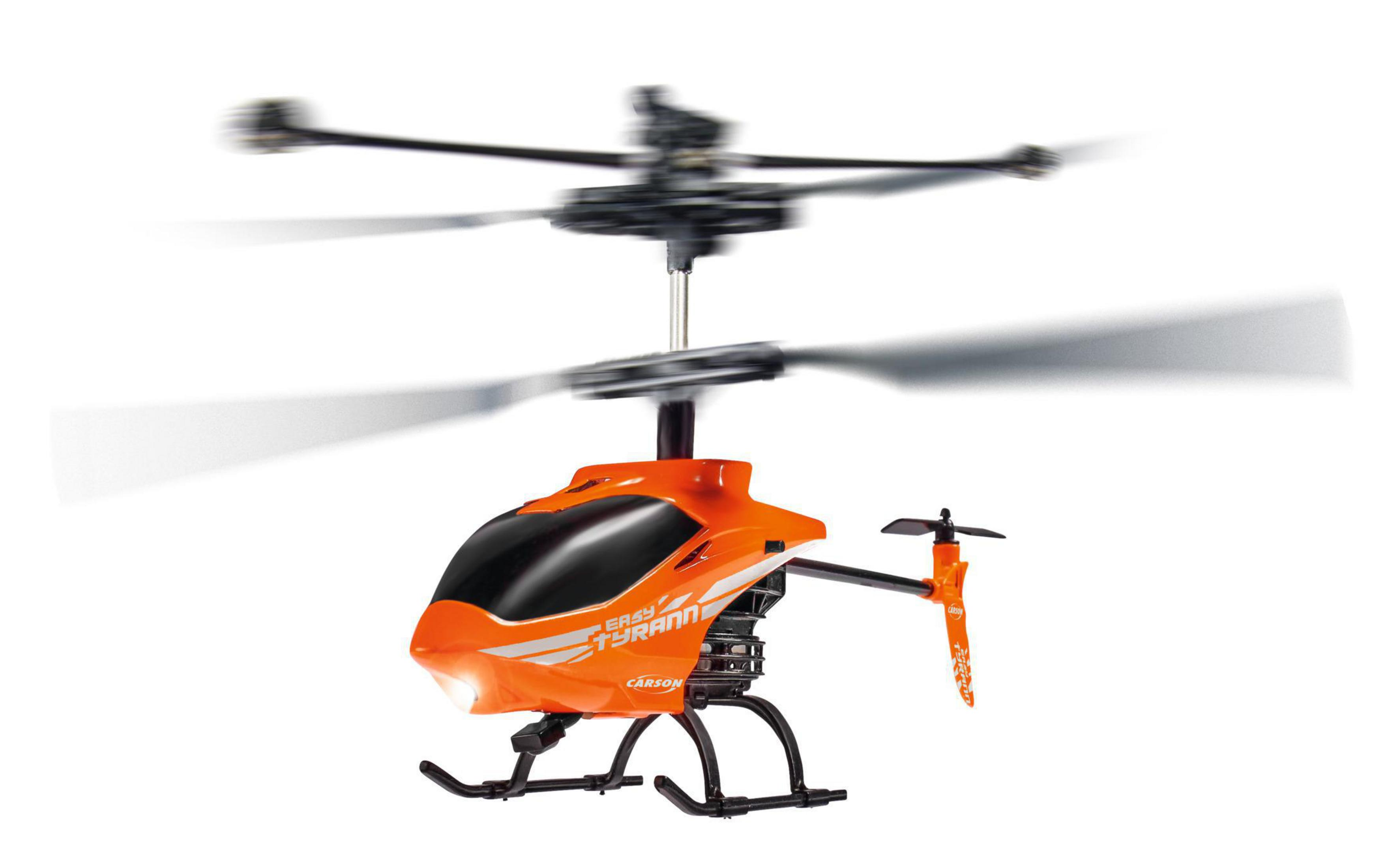 CARSON 500507155 NANO Helikopter, GYRO Orange 230 TYRANN 2CH IR ferngesteuerter