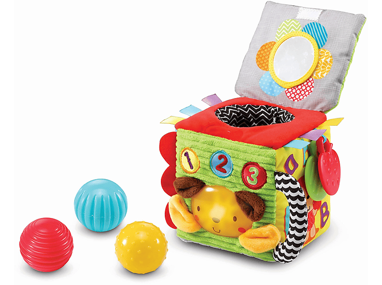 VTECH 80-528204 Babyspielzeugwürfel, 1-2-3 Mehrfarbig KUSCHELWÜRFEL