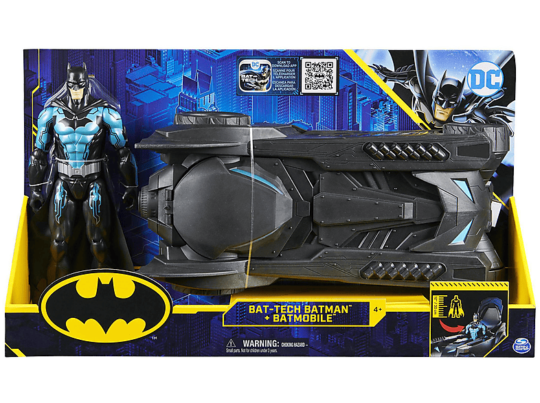 SPIN MASTER 24583 BAT BATMAN BATMOBILE MIT 30CM BATMAN Spielset ...