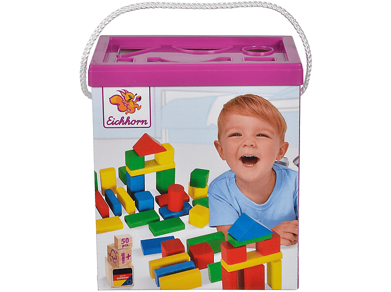 BUNTE Mehrfarbig 100050161 Spielset EICHHORN HOLZBAUSTEINE EH