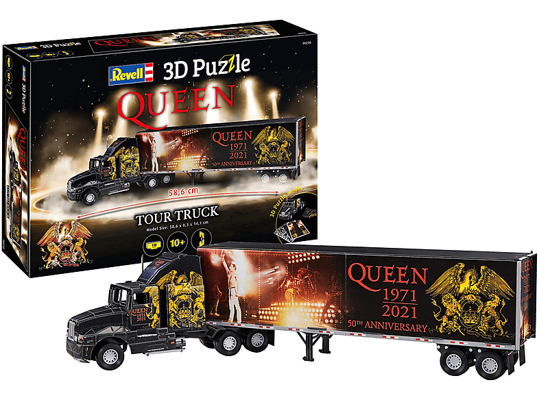 REVELL 00230 QUEEN TOUR TRUCK - 50TH ANNIVERS 3D Puzzle Mehrfarbig