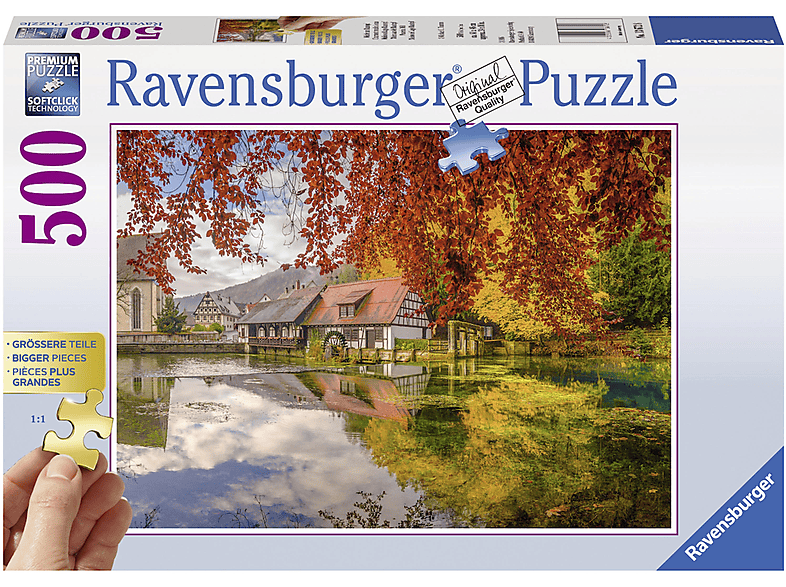 13672 Puzzle BLAUTOPF MÜHLE AM RAVENSBURGER