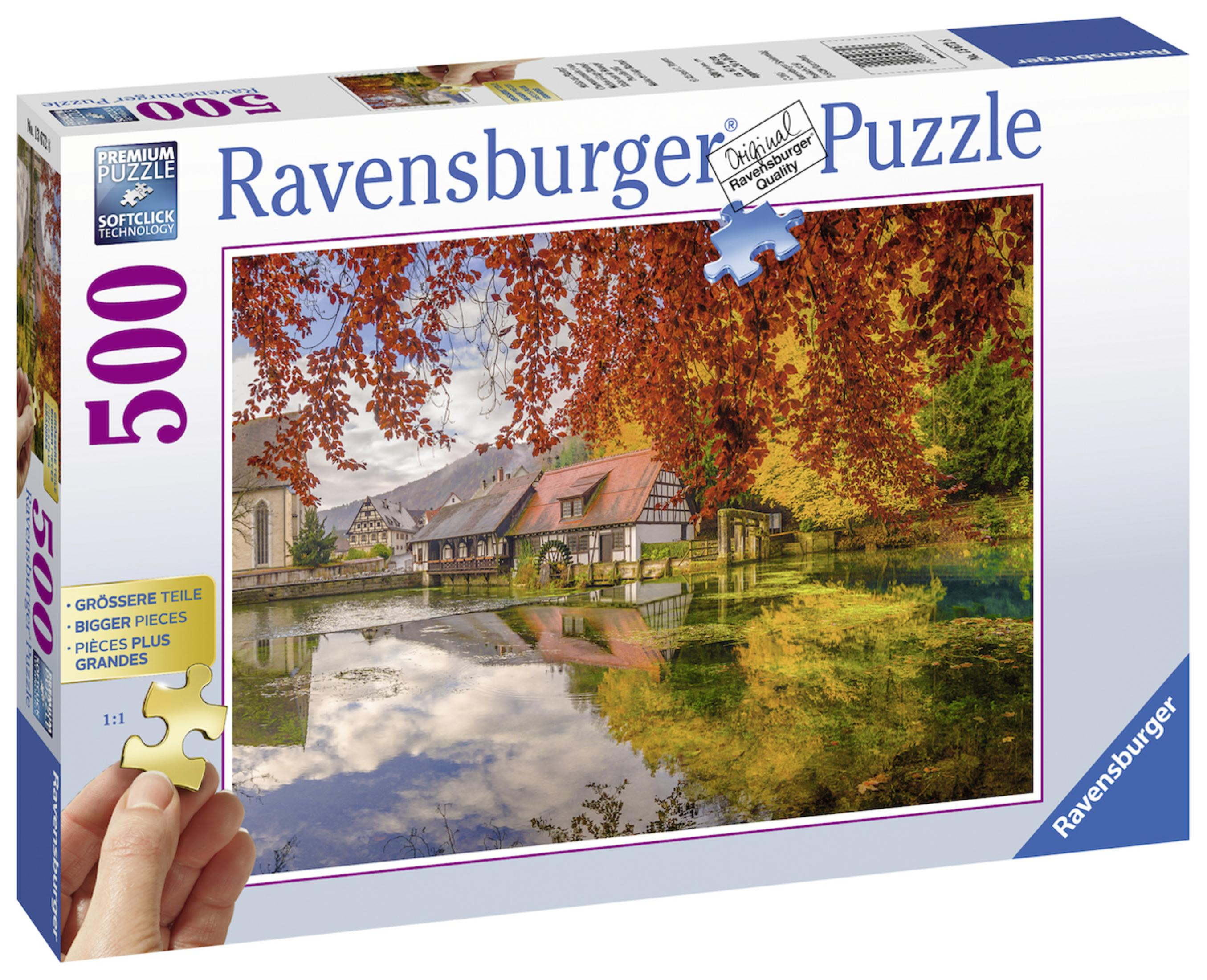 13672 Puzzle BLAUTOPF MÜHLE AM RAVENSBURGER