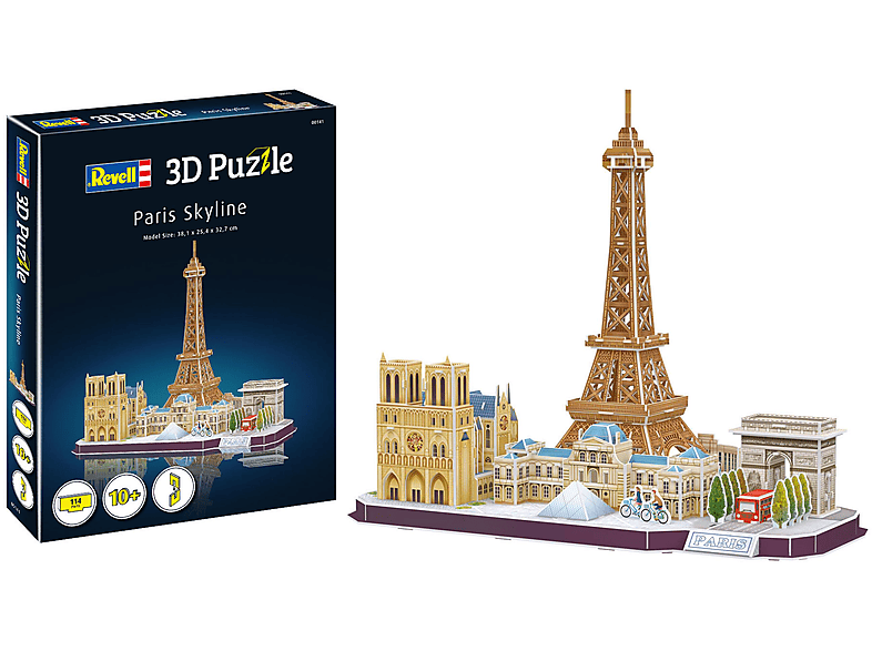 REVELL 00141 PARIS Mehrfarbig SKYLINE Puzzle 3D