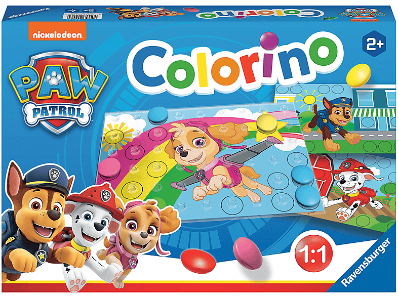 RAVENSBURGER 20906 PAW PATROL COLORINO Kinderspiele Mehrfarbig