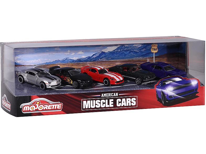 MAJORETTE 212053168 MUSCLE CARS PCS 5 Mehrfarbig Spielzeugauto GIFTPACK