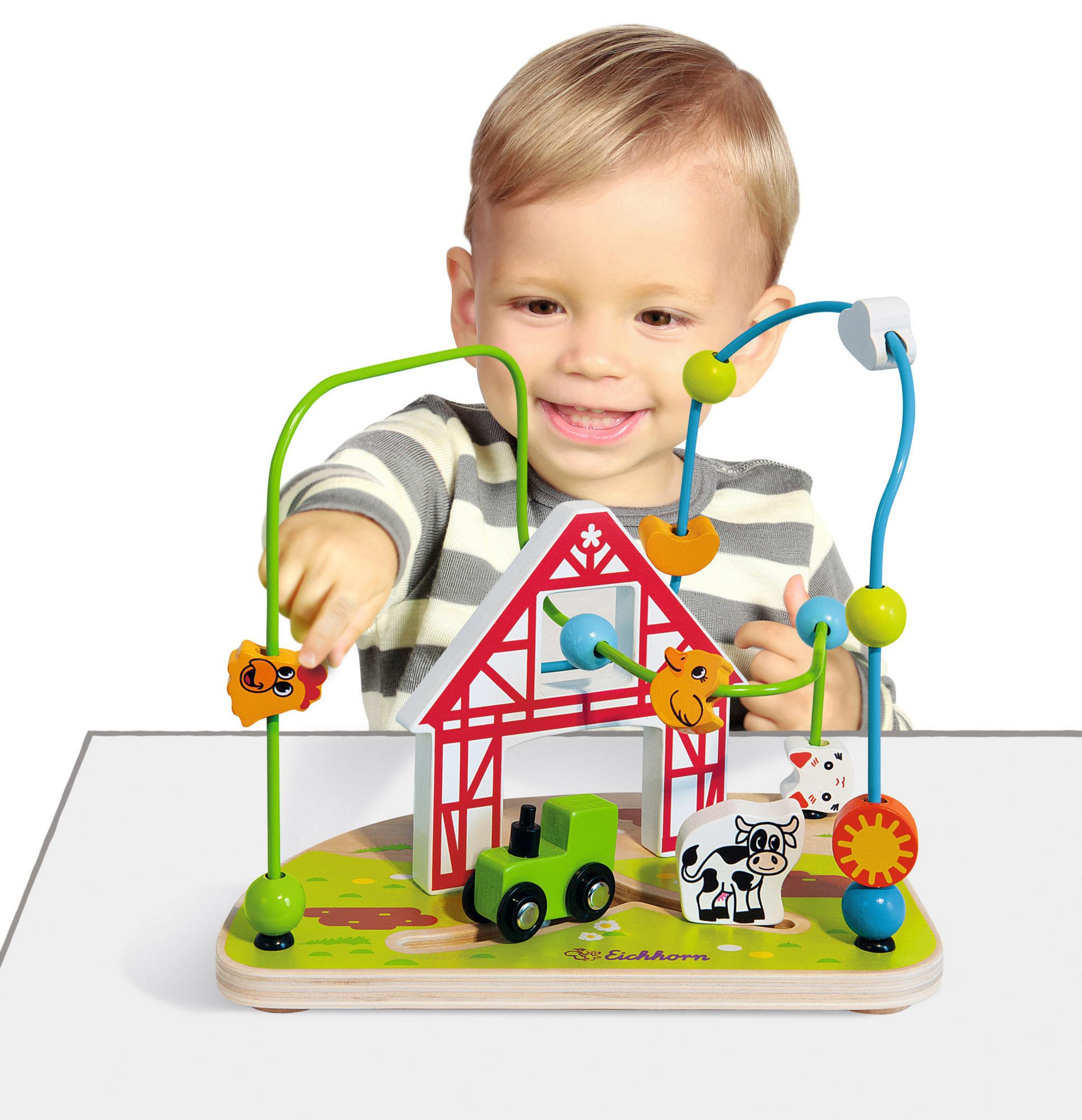 EICHHORN Mehrfarbig Kinderspielzeug 100003714 BAUERNHOF MOTORIKSCHLEIFE EH