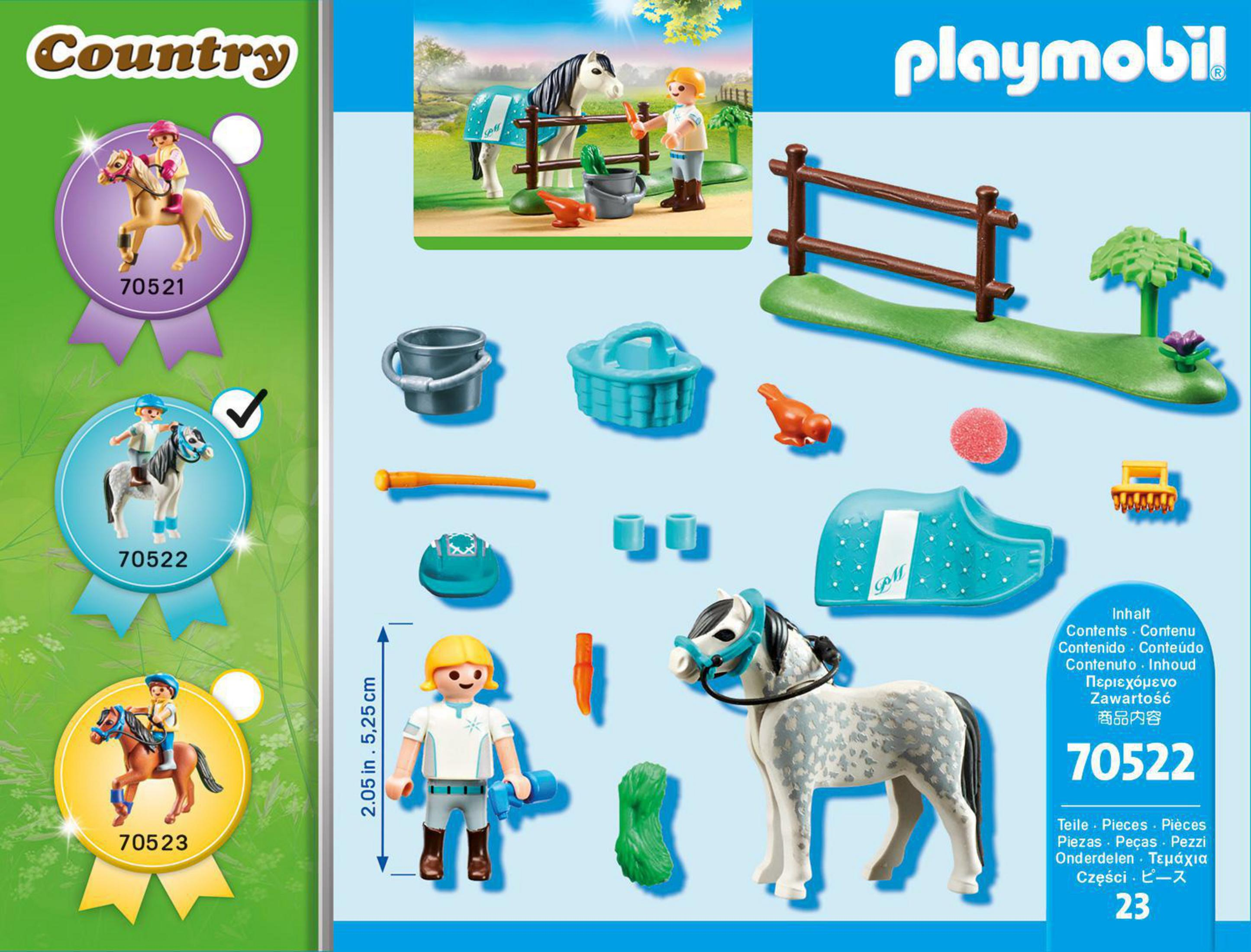 Playmobil Pferde-Set. Enthält Figuren, Pferd, Zäune und Zubehör.