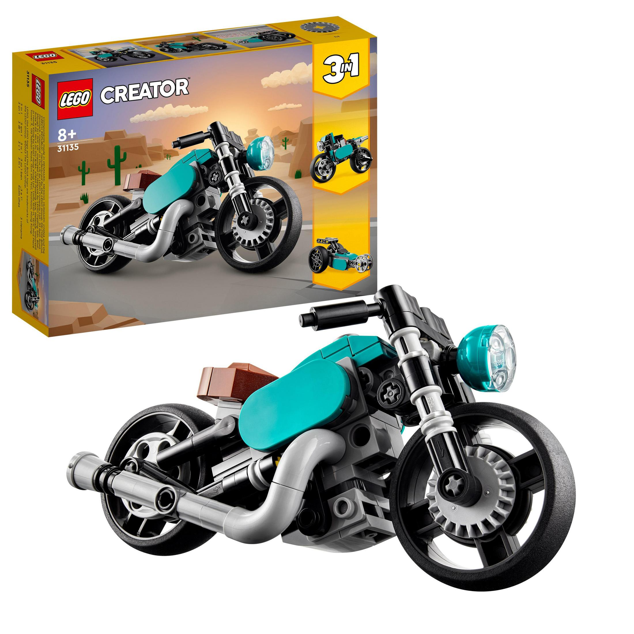 Bausatz, LEGO OLDTIMER 31135 MOTORRAD Mehrfarbig
