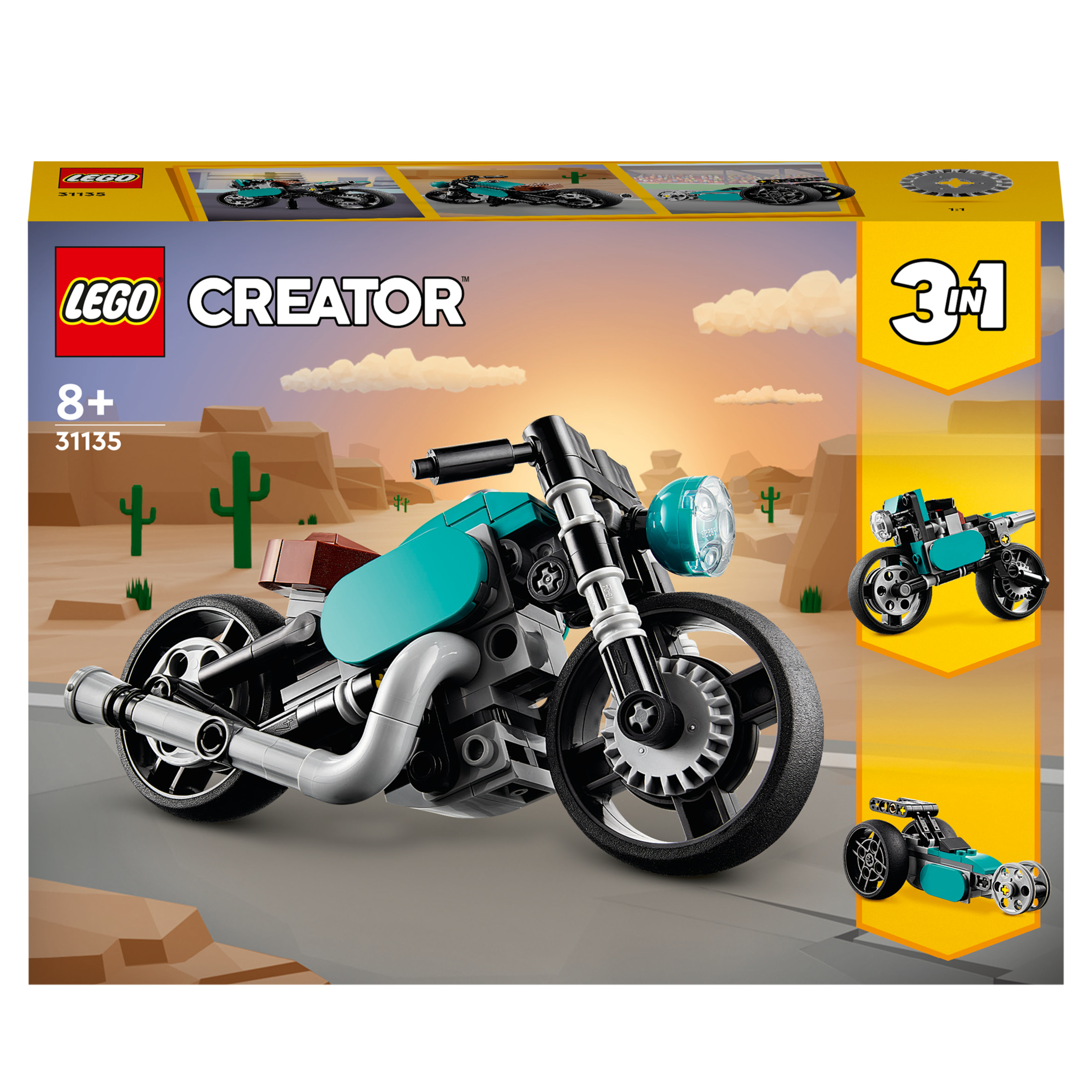 LEGO 31135 Mehrfarbig MOTORRAD OLDTIMER Bausatz