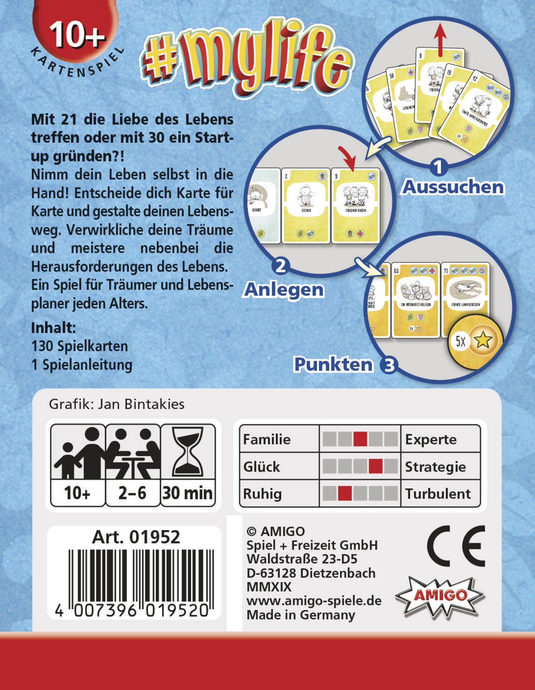 Rückseite einer Spielbox mit Karten und Anweisungen.