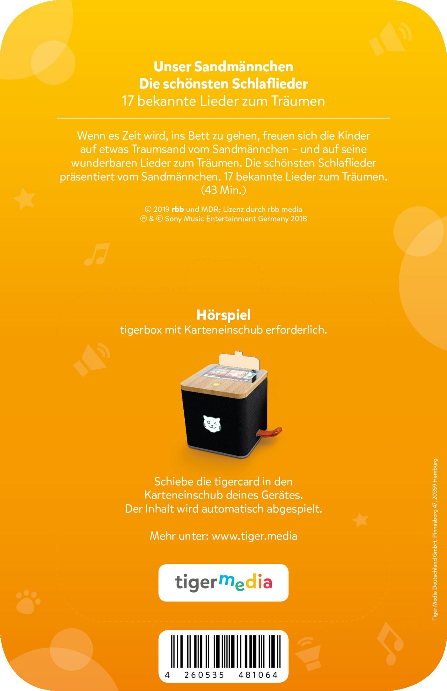 Rückseite eines Buches mit Text. Es hat eine schwarze Box und einen kleinen Lautsprecher unten.