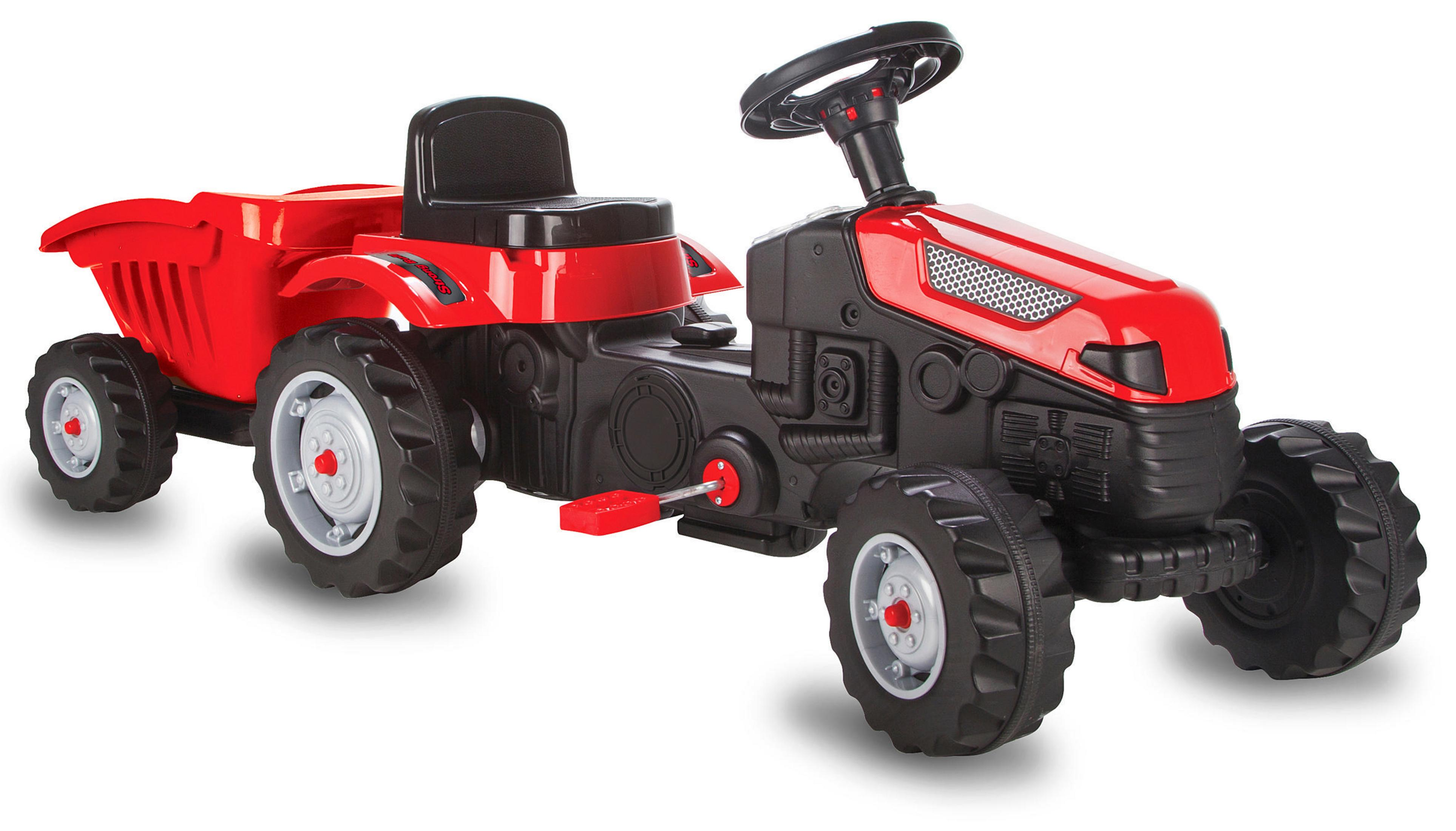 JAMARA 460825 TRETTRAKTOR MIT Kinderfahrzeug Rot ROT HÄNGER