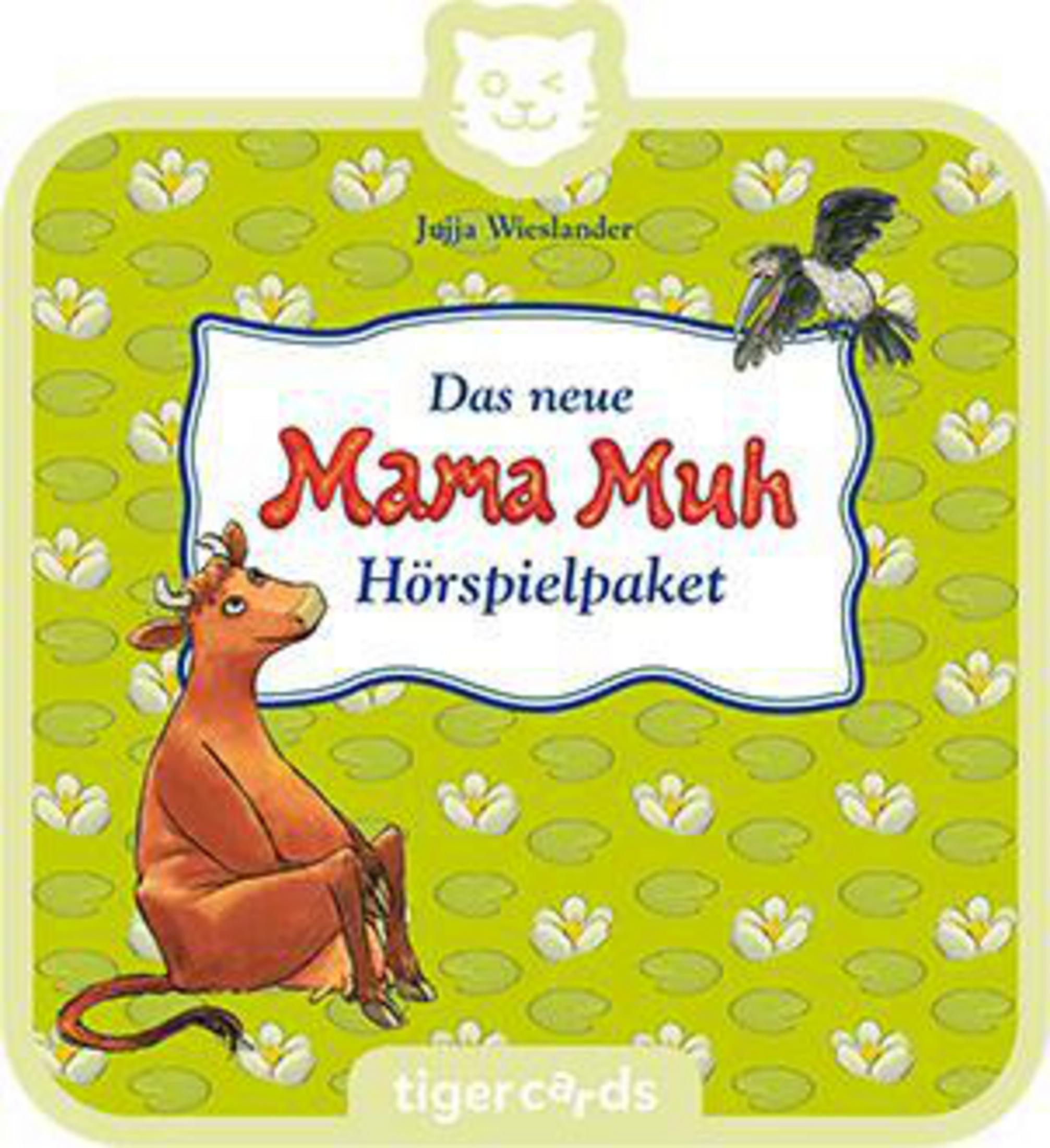 Ein Hörspielpaket für Kinder mit einer Kuh und einem Vogel auf dem Cover.