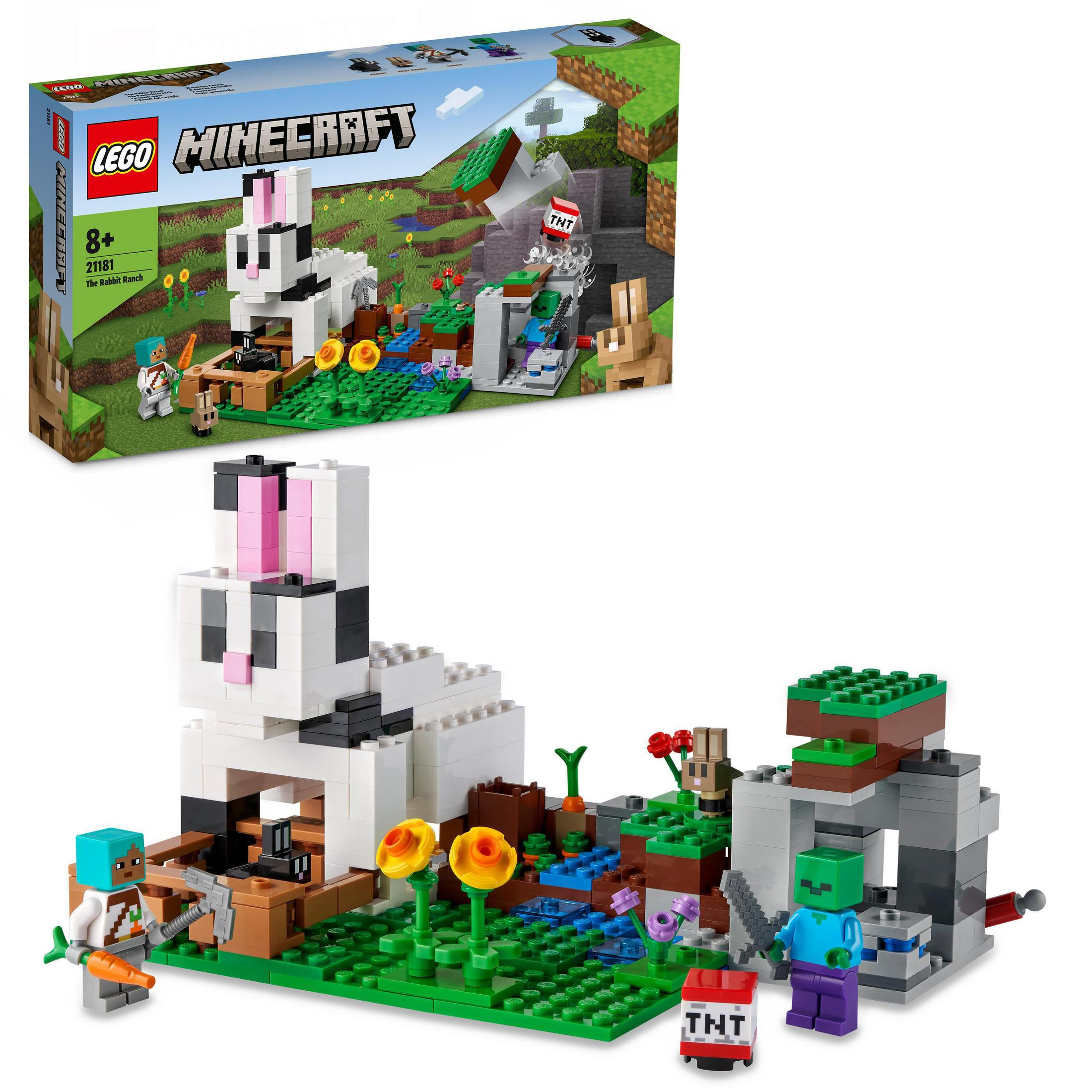 DIE Bausatz, KANINCHENRANCH Mehrfarbig 21181 LEGO