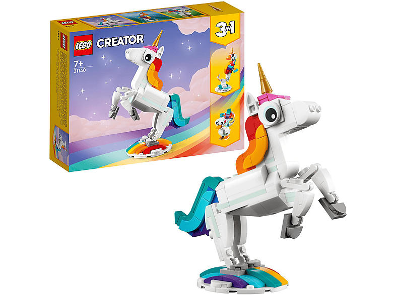 PLUS PLUS Set Da Costruzione A Forma Di Unicorno, 100 Pezzi, Mattoncini A Forma Di Più, Giochi Creativi Per Bambini
