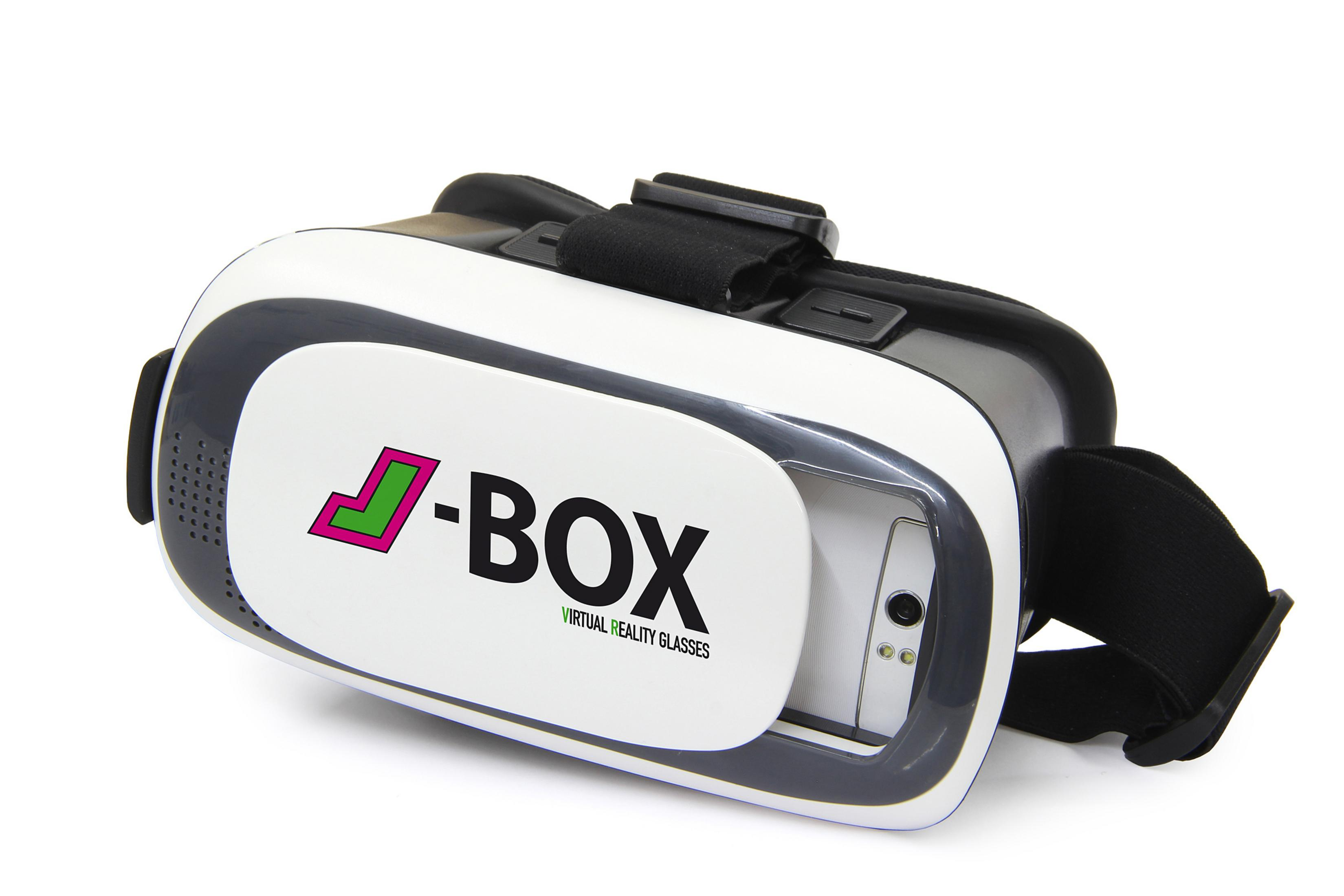 JAMARA 423156 J-BOX Reality VR-BRILLE Brille, Virtual Weiß