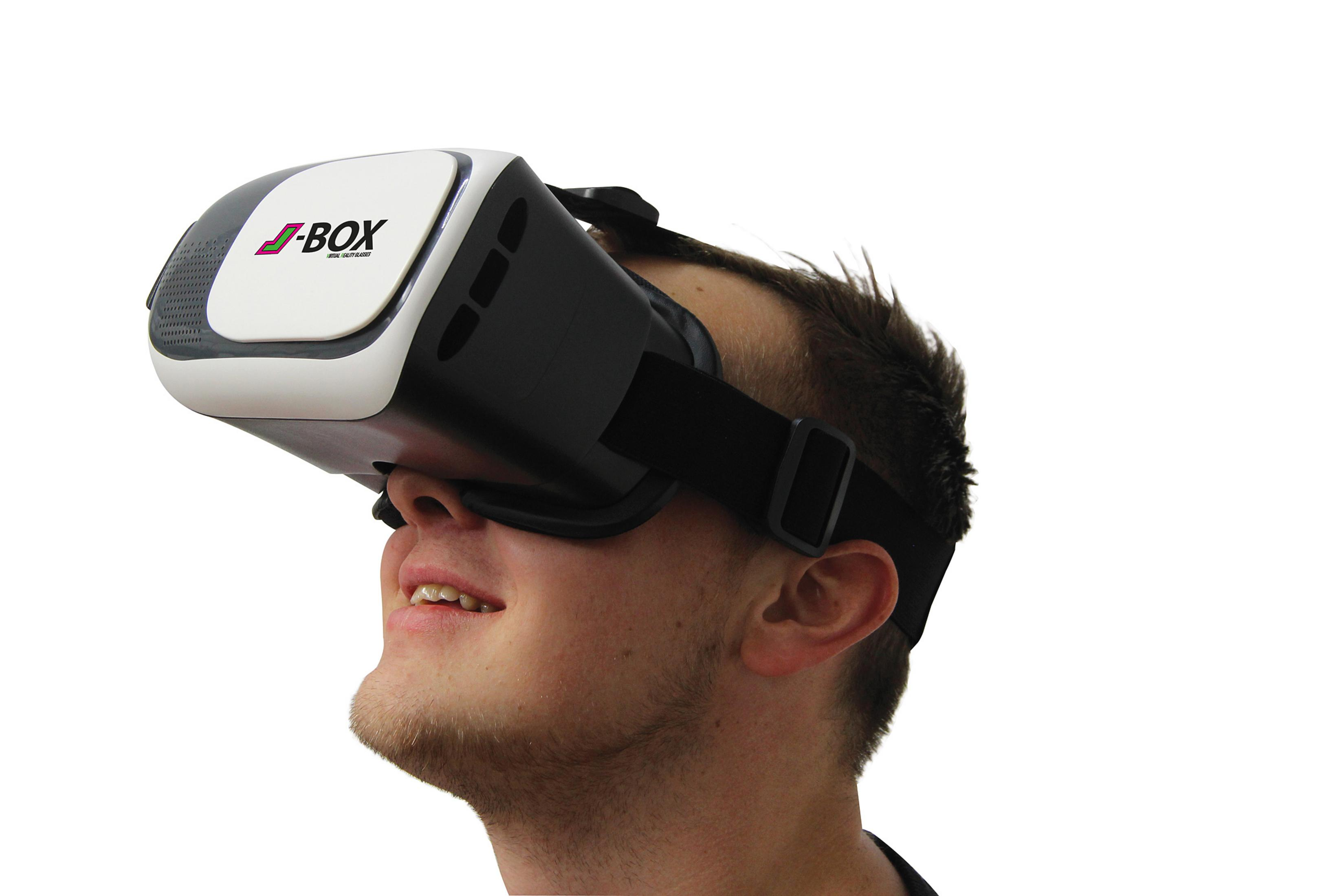 Weiß Brille, JAMARA 423156 Virtual J-BOX VR-BRILLE Reality