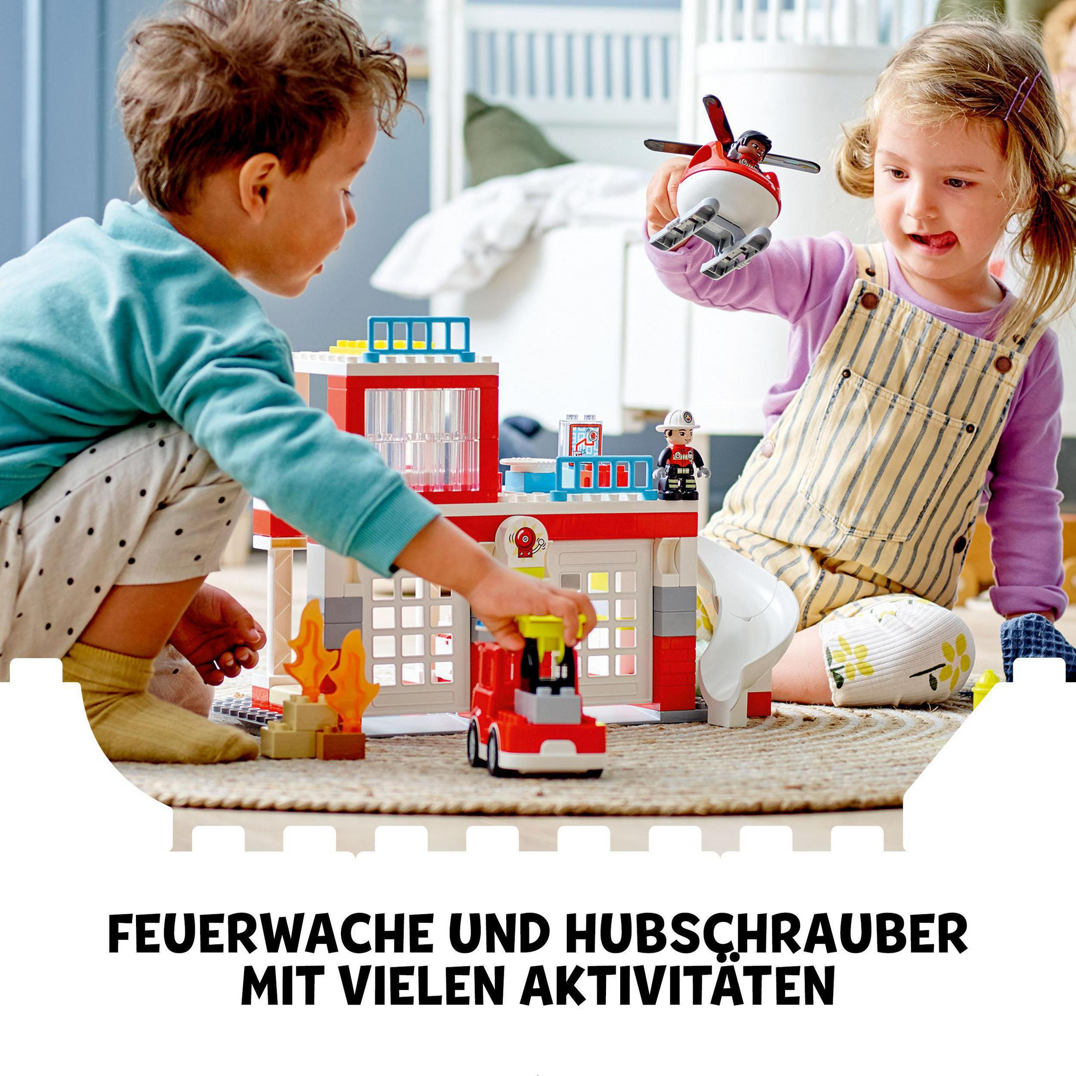 LEGO 10970 FEUERWEHRWACHE MIT Bausatz HUBSCHRAUBER