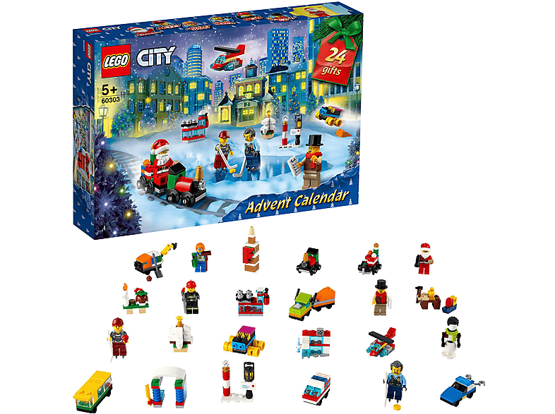 LEGO CITY Mehrfarbig ADVENTSKALENDER 60303 LEGO Adventskalender,