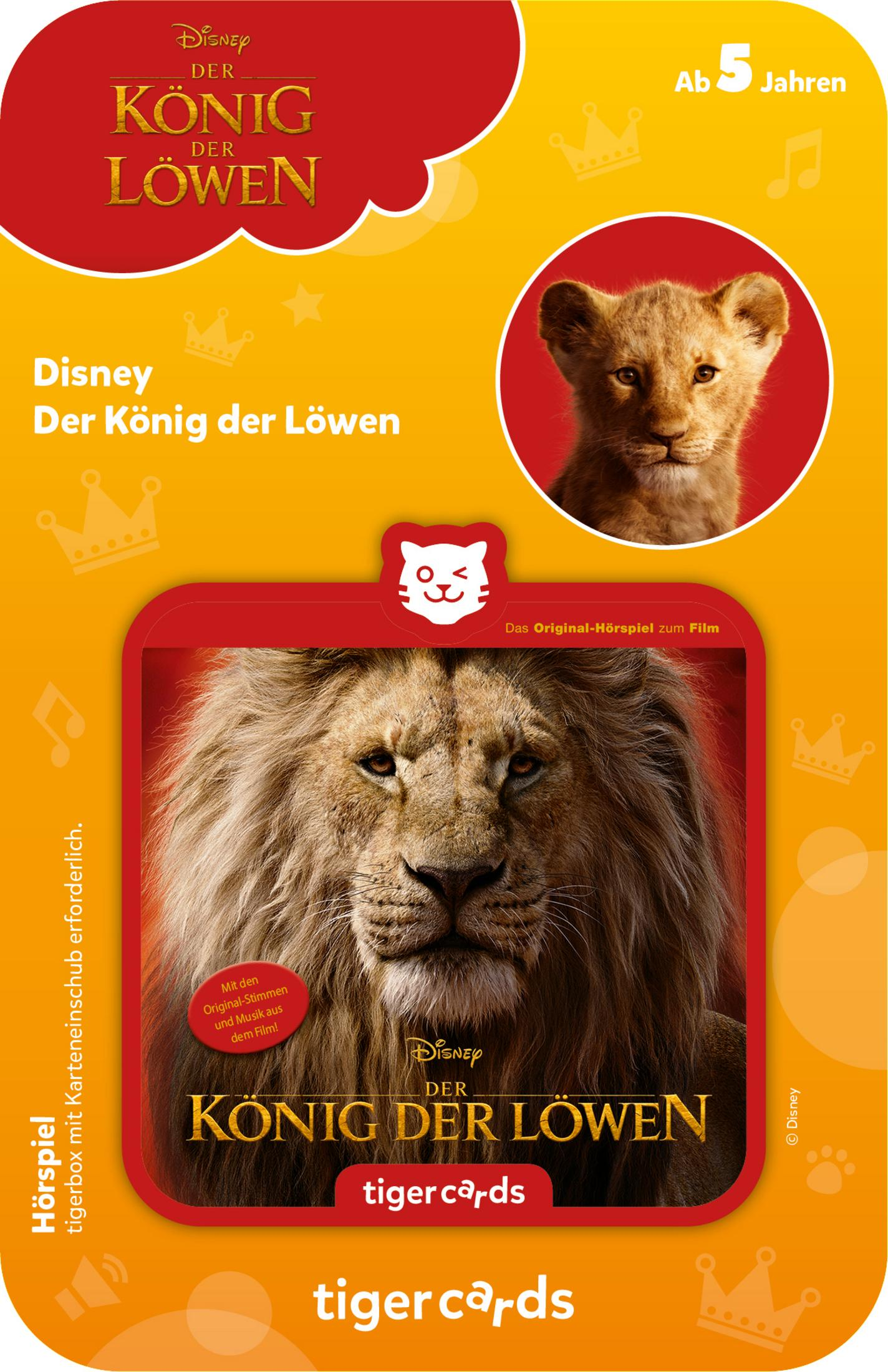 TIGERMEDIA 4516 TIGERCARD DISNEY KÖNIG Mehrfarbig Tigercard, DER LÖWEN