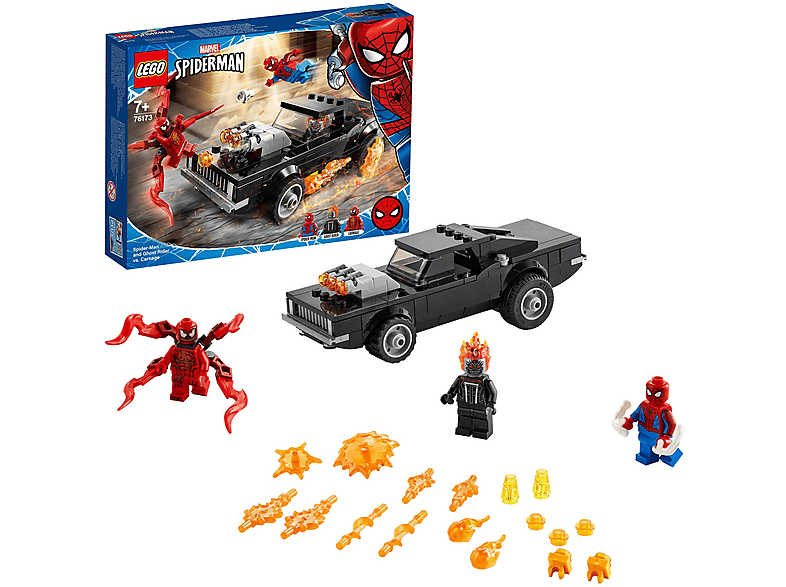 LEGO 76173 SPIDER-MAN UND GHOST RIDER VS. CARNAGE Minifiguren, Mehrfarbig