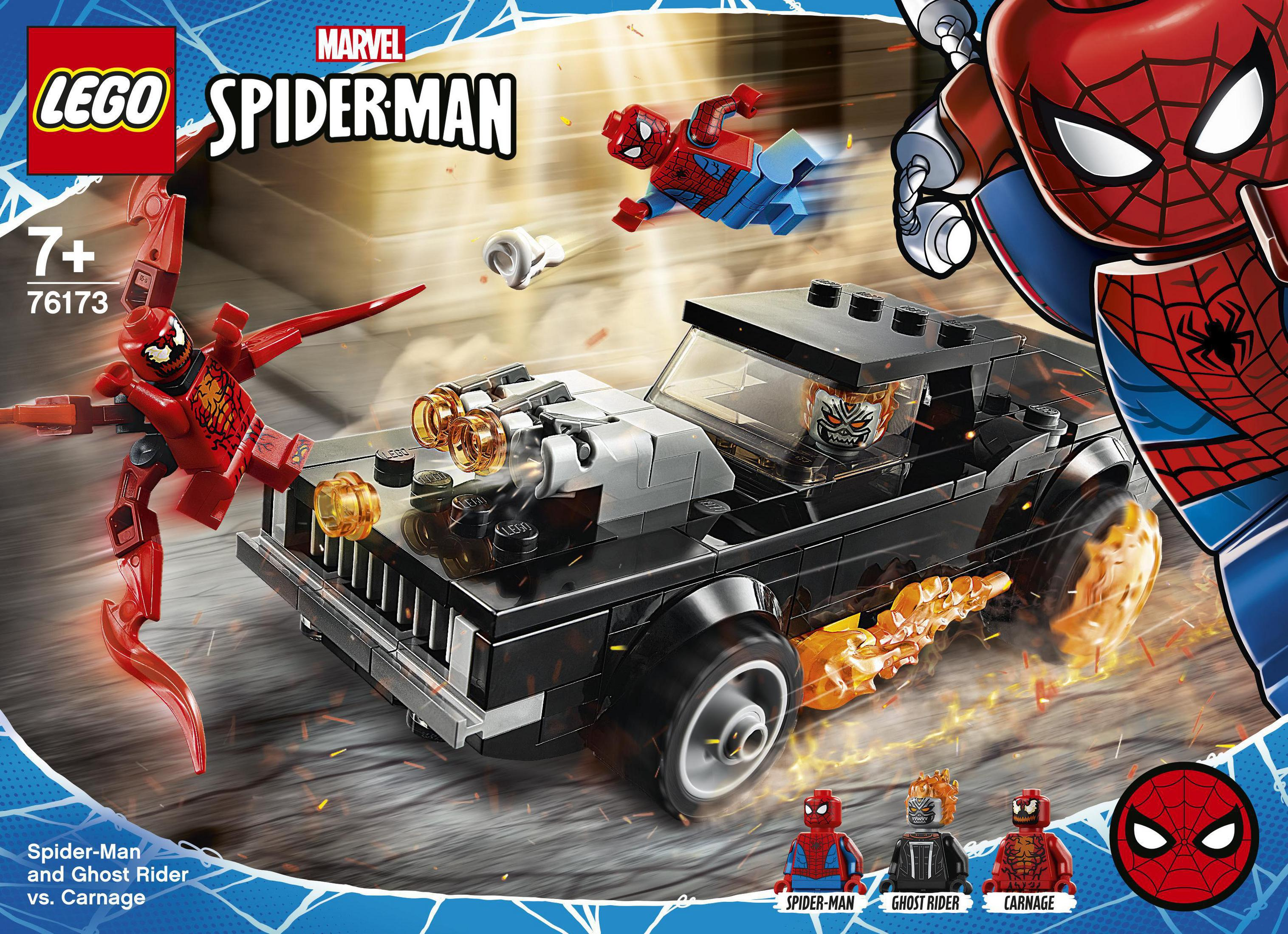 LEGO 76173 SPIDER-MAN UND VS. GHOST CARNAGE Mehrfarbig RIDER Minifiguren