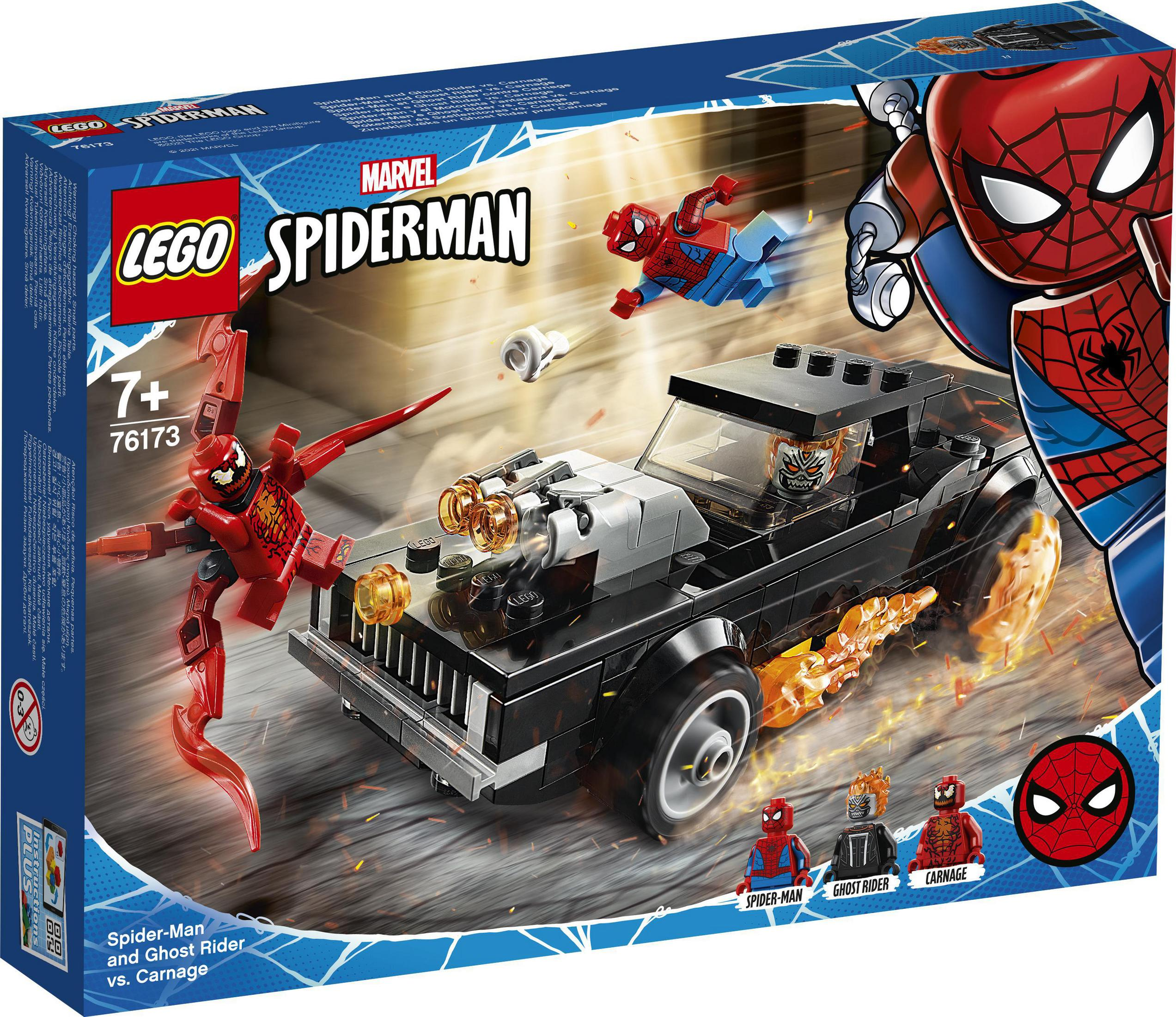 LEGO 76173 SPIDER-MAN UND VS. GHOST CARNAGE Mehrfarbig RIDER Minifiguren