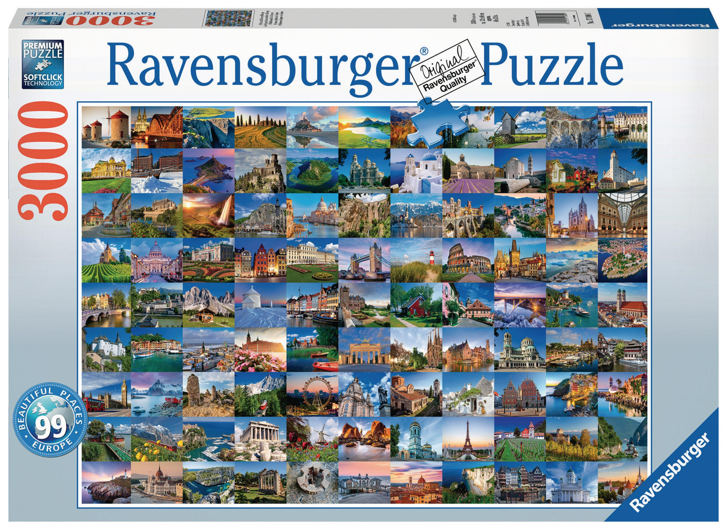 Puzzle BEAUTIFUL 99 RAVENSBURGER IN 17080 EUROP PLACES