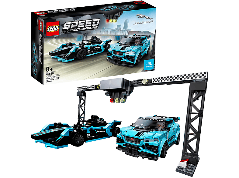 LEGO 76898 FORMULA E PANASONIC JAGUAR RACING GEN2 CAR & Bausatz, Mehrfarbig