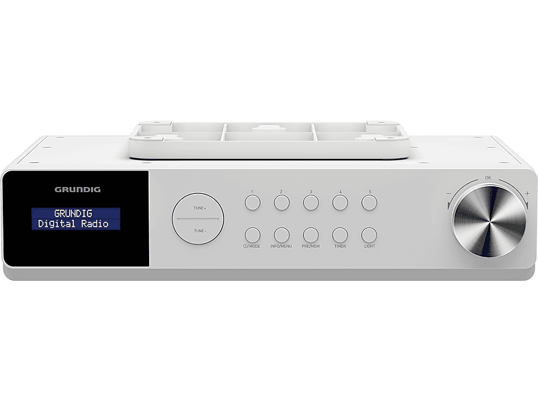 Radio Numérique De Chantier Grundig DKR 3000 BT DAB+ - Blanc, Connexion Bluetooth
