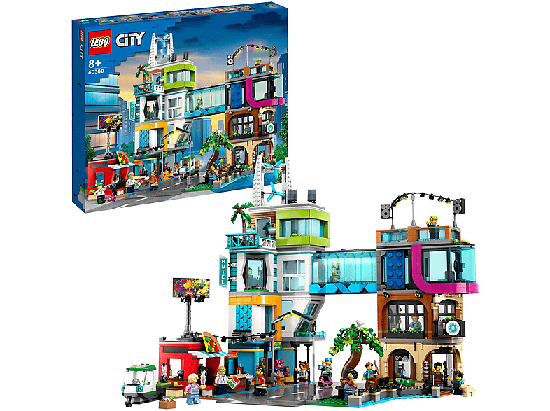 Set de juguetes de construcción LEGO® City 60380 Centro Urbano (2010 piezas)