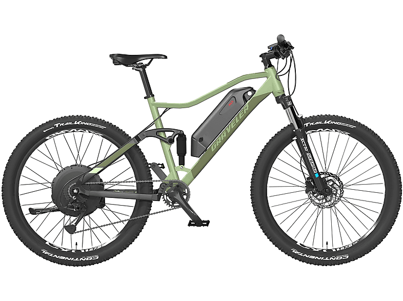 PROPHETE GRAVELER 22.EMM.10 E-MTB 27,5 AEG 51752-0121 Mountainbike (Laufradgröße: 27,5 Zoll, Rahmenhöhe: 48 cm, Herren-Rad, 499 Wh, Olivgrün matt)