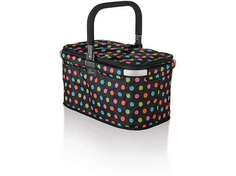 GENIUS 14260 EINKAUFSKORB FALKO SCHWARZ+BUNTEN Schwarz/Bunt Einkaufskorb PUNKTEN