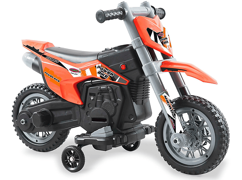 JAMARA 460679 RIDE-ON MOTORRAD POWER BIKE ORANGE Ride-On Orange Kinderfahrzeug, 6V
