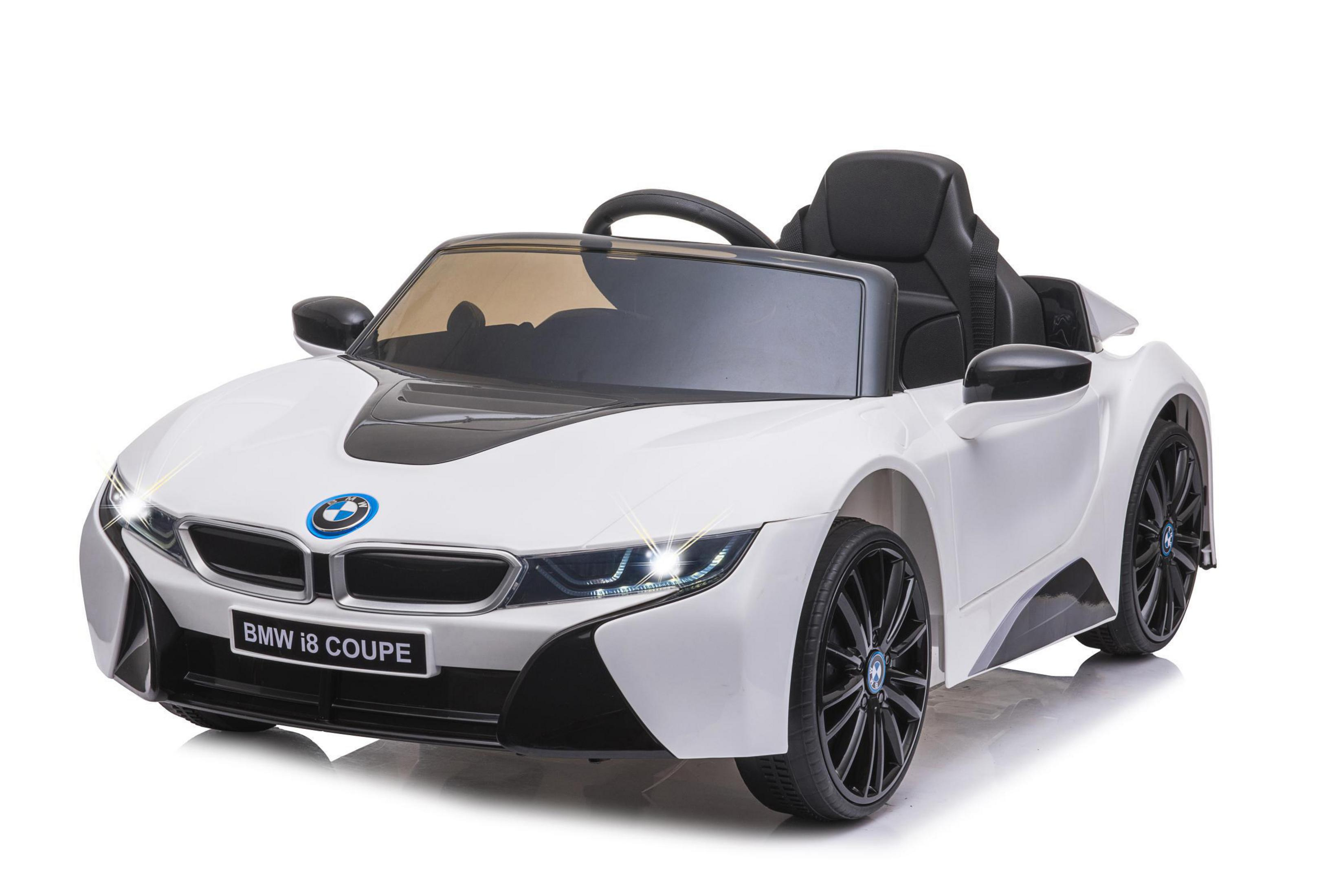 JAMARA 460633 RIDE-ON BMW I8 12V WEISS COUPE Weiss Kinderfahrzeug, Ride-On