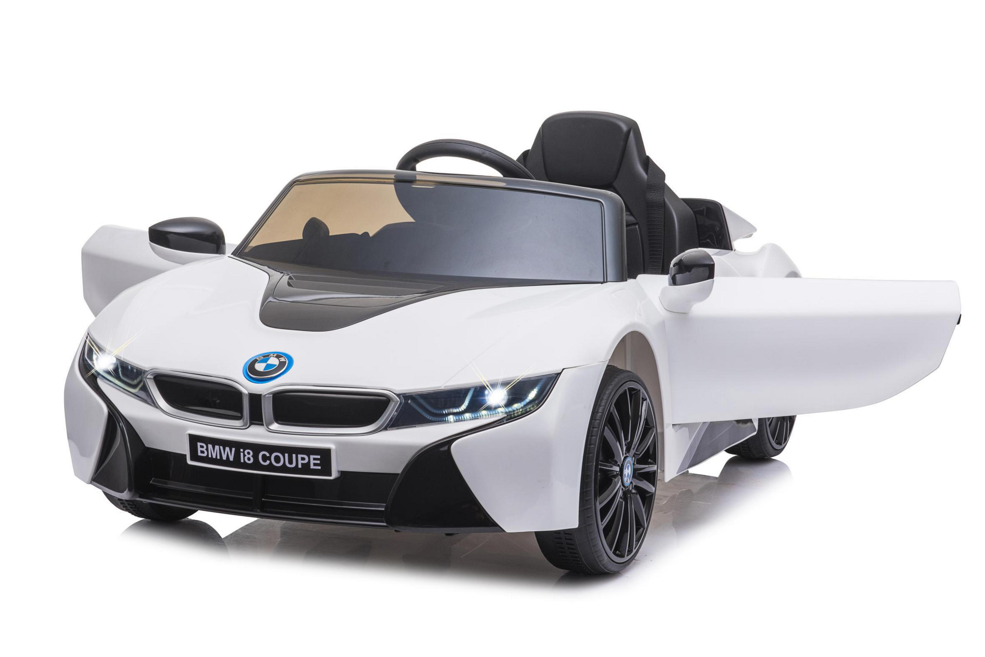 JAMARA 460633 RIDE-ON BMW I8 12V WEISS COUPE Weiss Kinderfahrzeug, Ride-On