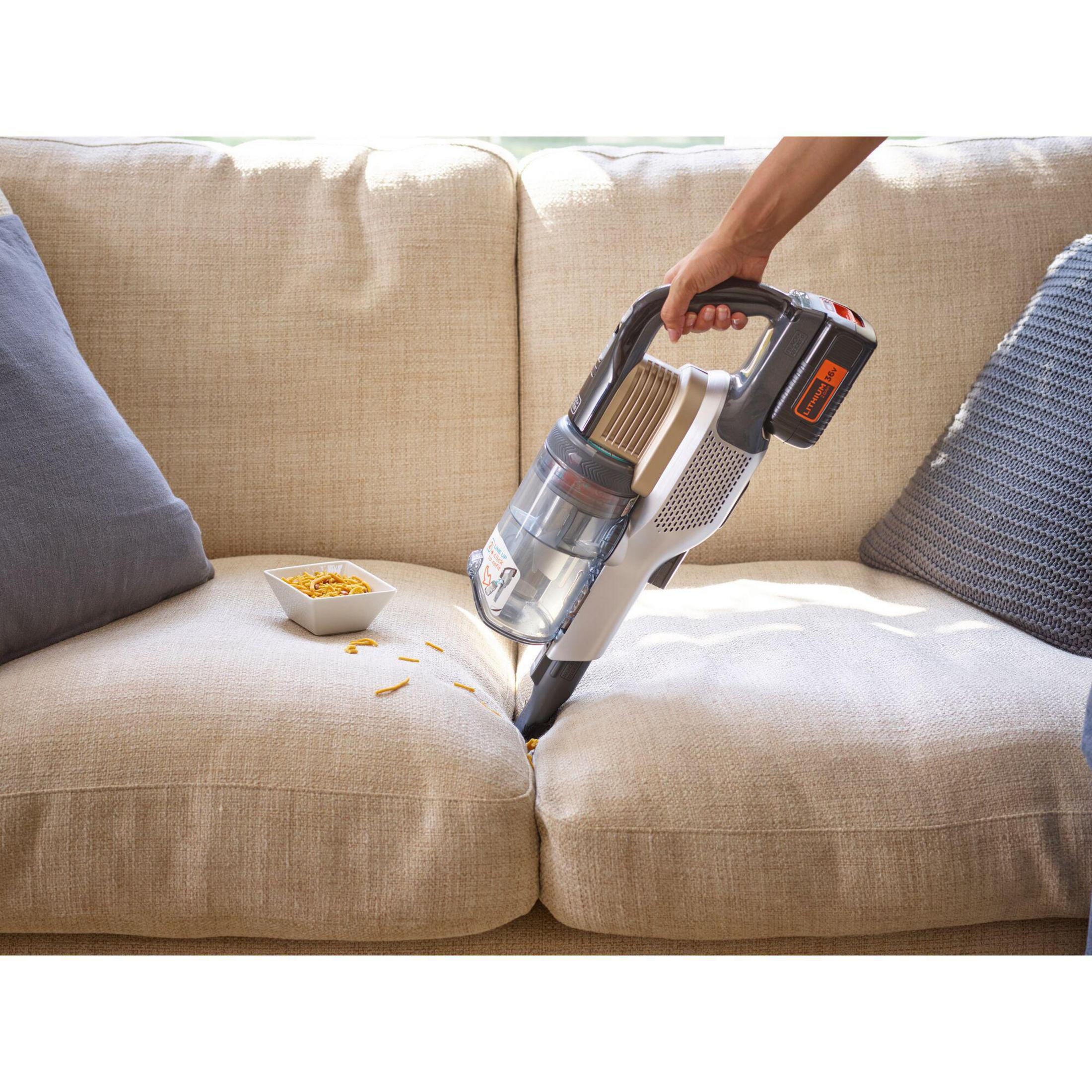 BLACK+DECKER BHFEV Stielsauger, Akkubetrieb, Watt 90 2 CHAMPAGNE/METALIC B DW 4IN1 36V/2,5AH 36