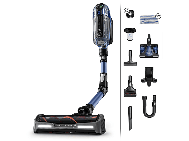 ROWENTA RH 99 C0 Akkubetrieb, X-FORCE 480 AQUA 14.60 Watt Stielsauger, FLEX