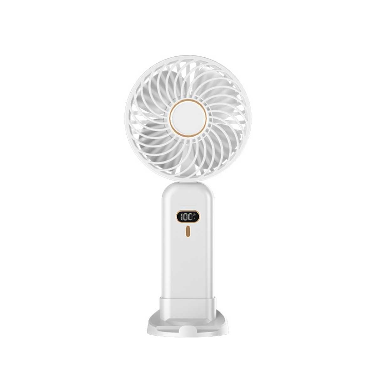 Kompaktventilator Mist Digital Fan Small Fan Folding Cooling Kleiner Weiß Handheld SYNTEK Ventilator